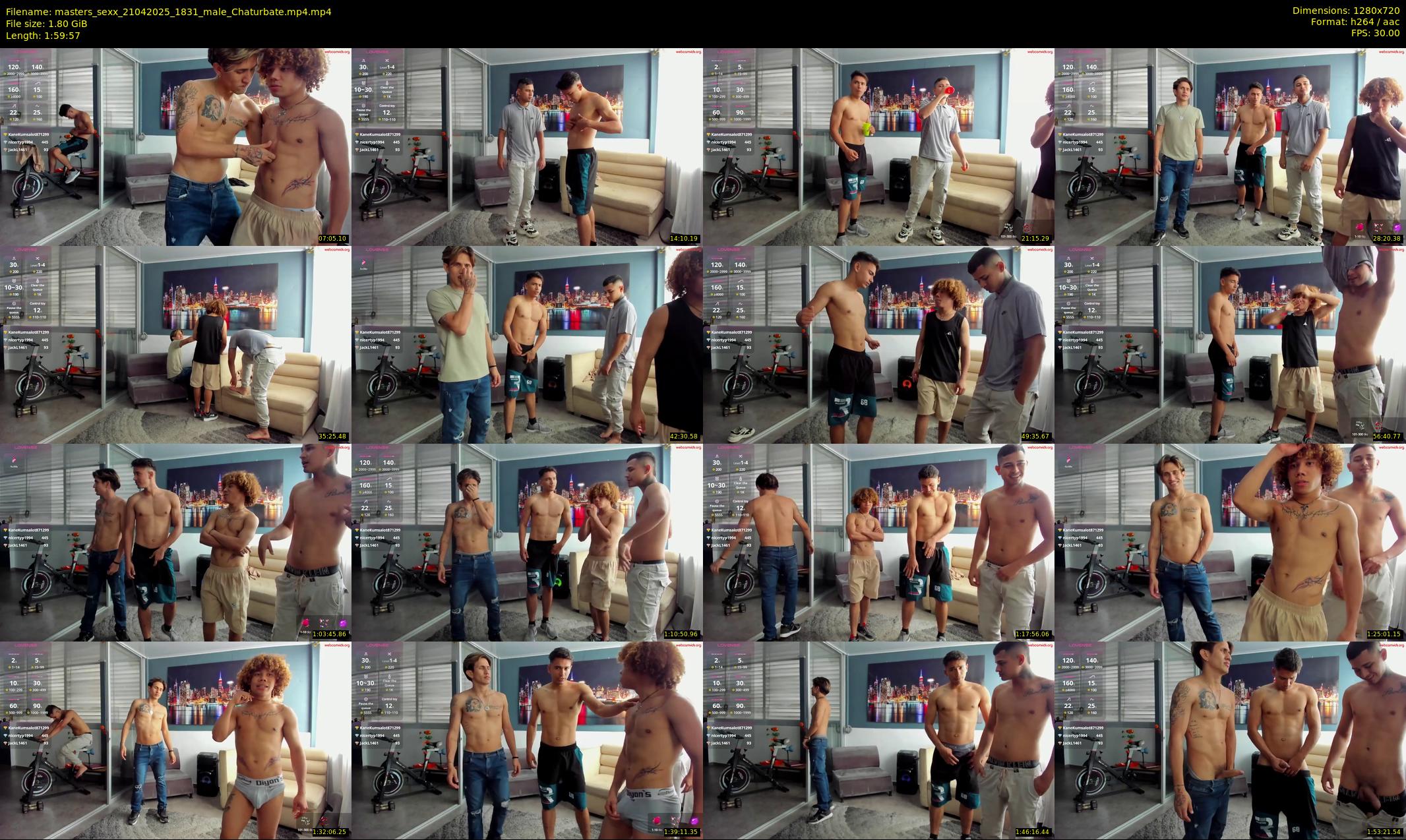 masters_sexx — 120 minute Chaturbate male cam show recording, 720p, Apr 21, 2025