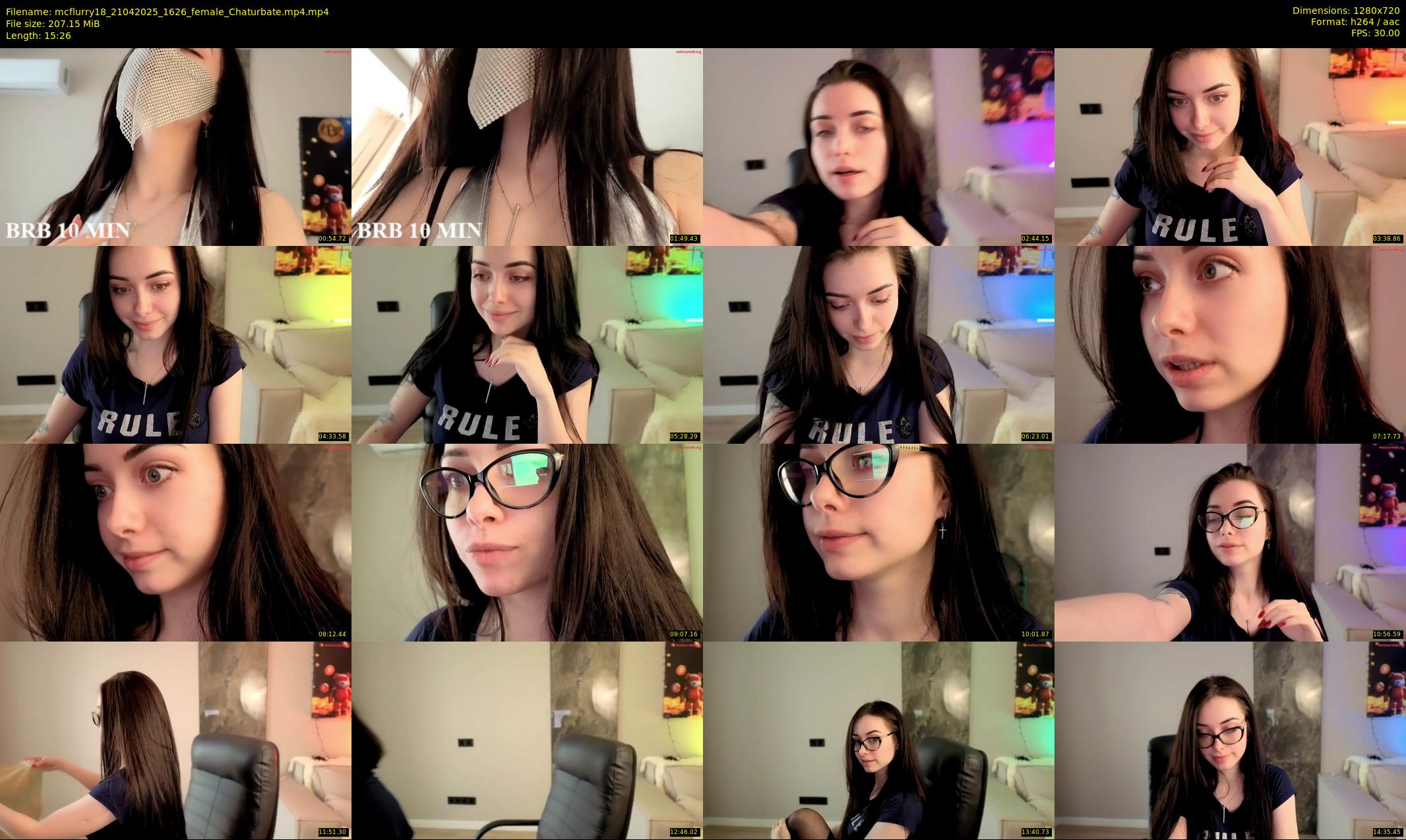 mcflurry18 — 16 minute Chaturbate female cam show recording, 720p, Apr 21, 2025