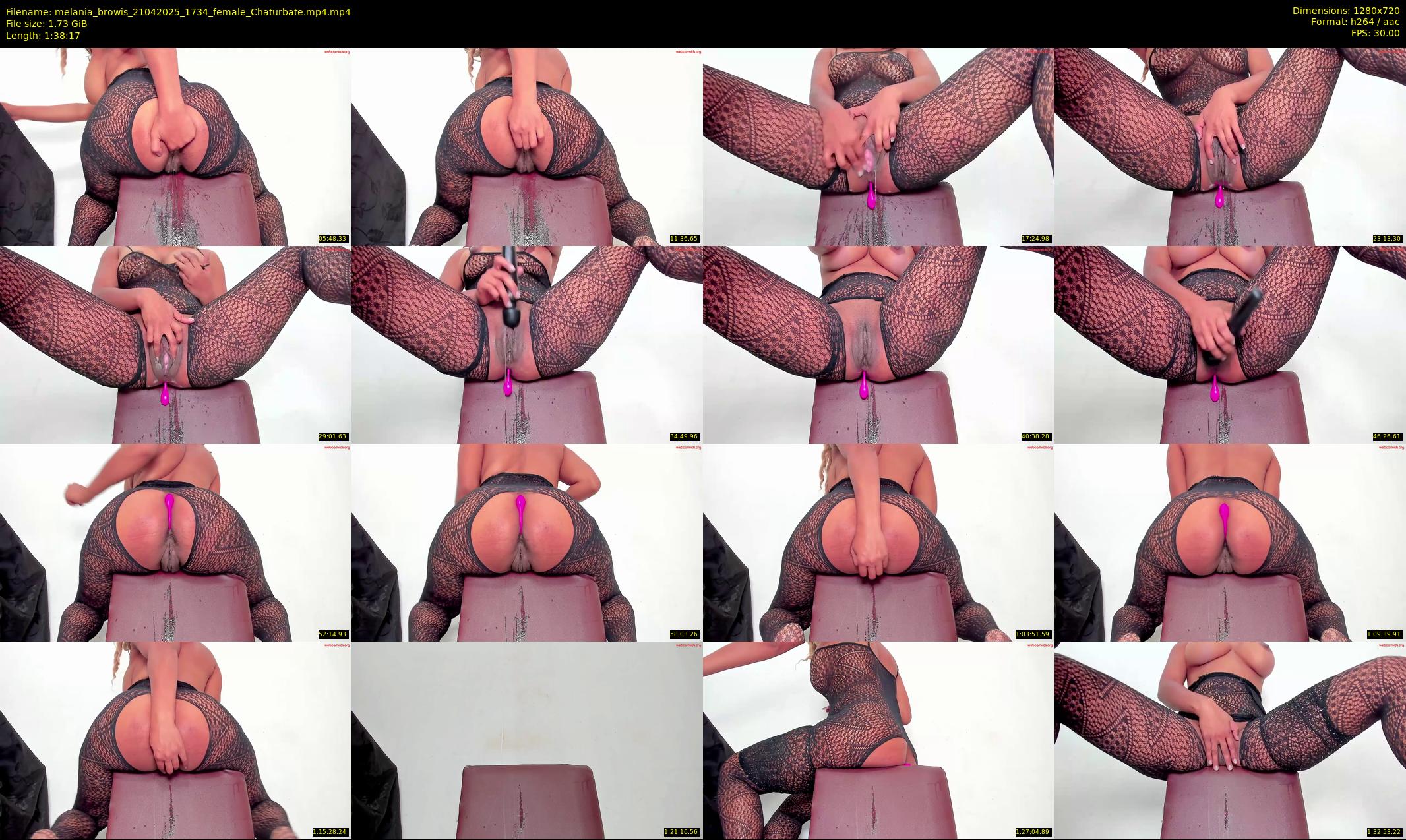 melania_browis — 99 minute Chaturbate female cam show recording, 720p, Apr 21, 2025