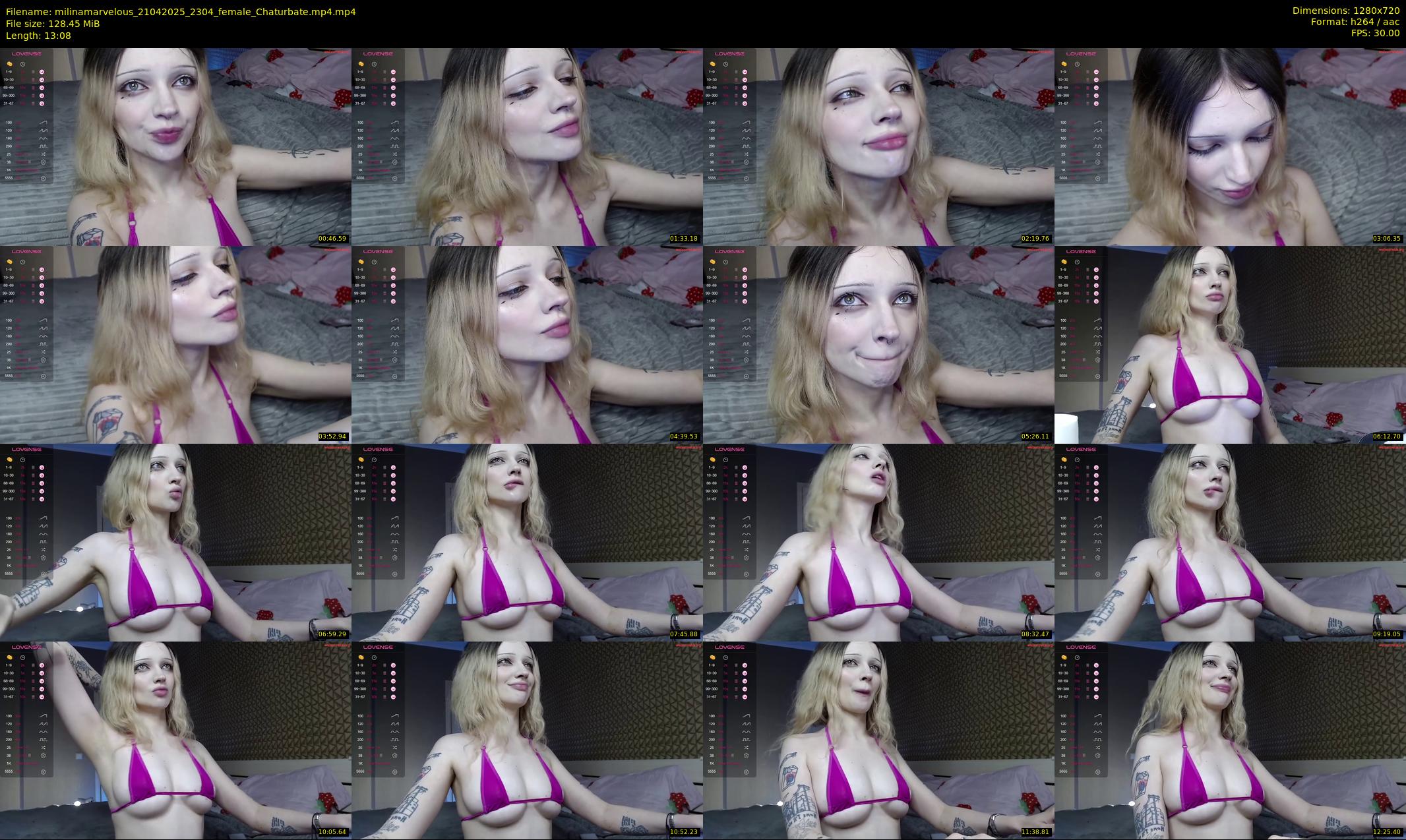 milinamarvelous — 14 minute Chaturbate female cam show recording, 720p, Apr 21, 2025