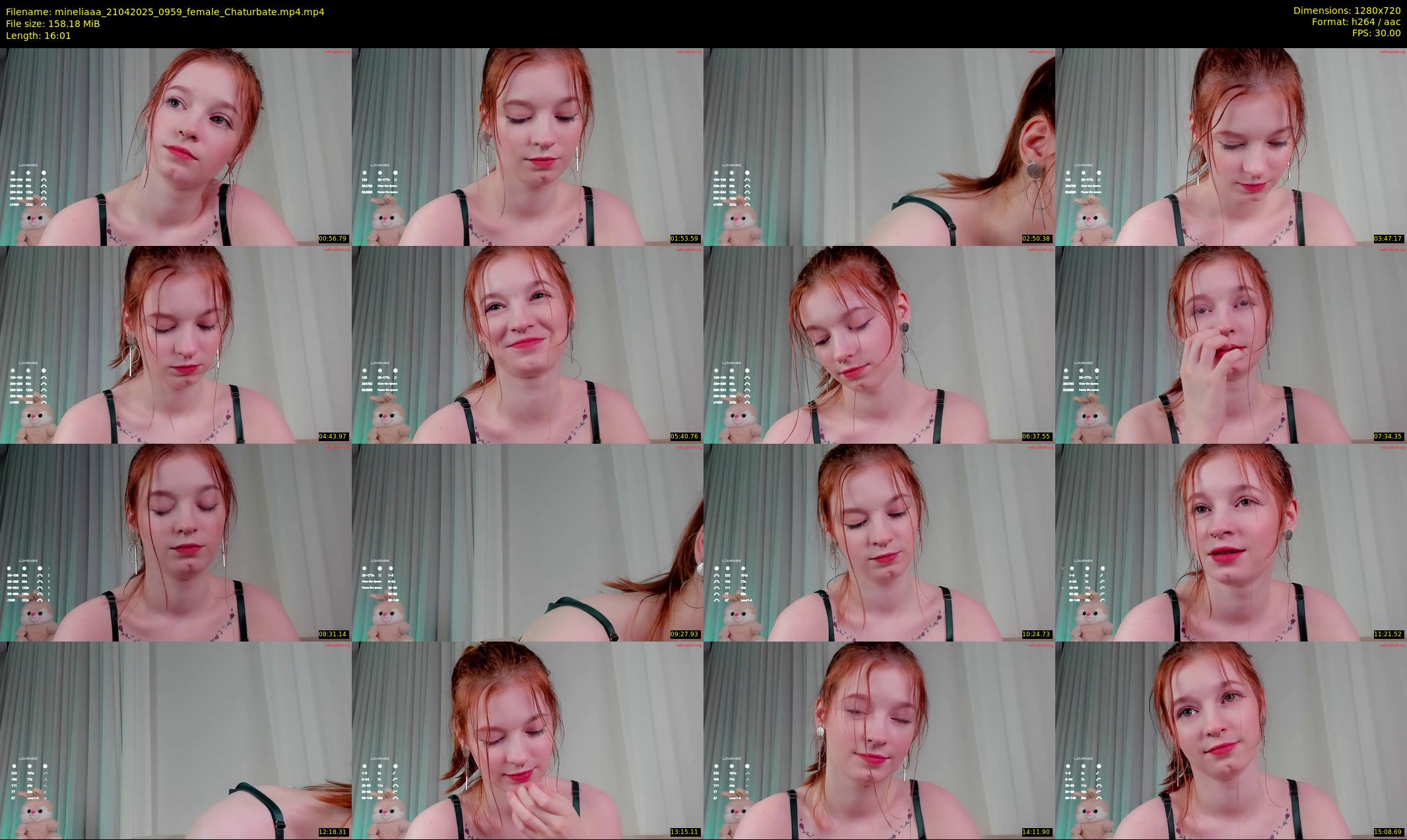 mineliaaa — 17 minute Chaturbate female cam show recording, 720p, Apr 21, 2025