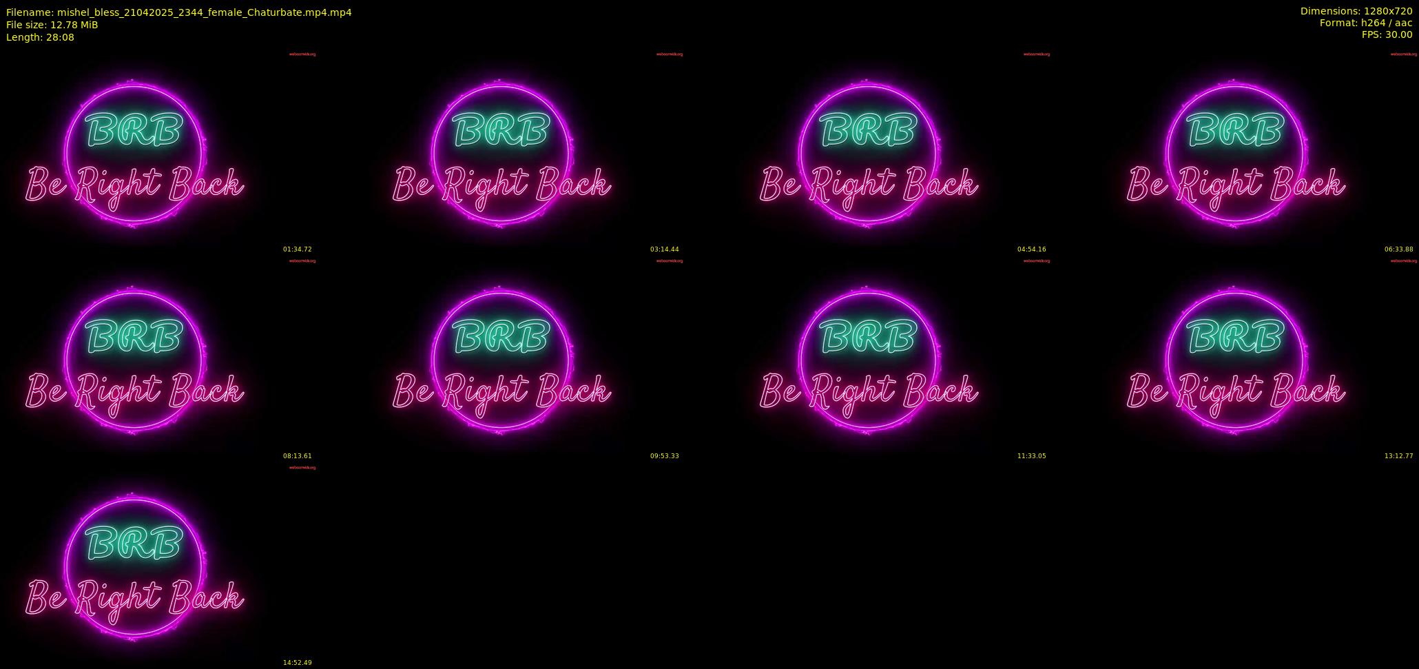 mishel_bless — 29 minute Chaturbate female cam show recording, 720p, Apr 21, 2025