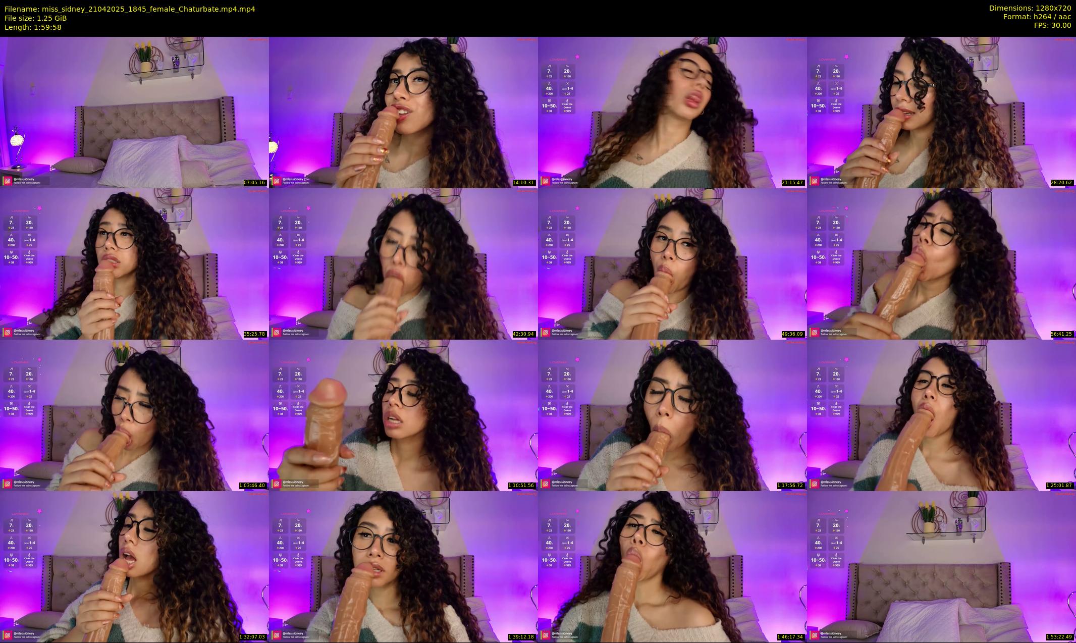 miss_sidney — 120 minute Chaturbate female cam show recording, 720p, Apr 21, 2025