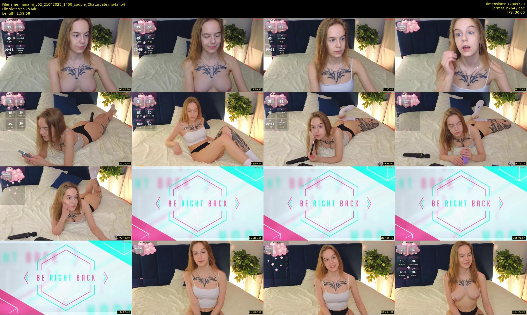 nanami_v02 — 120 minute Chaturbate couple cam show recording, 720p, Apr 21, 2025