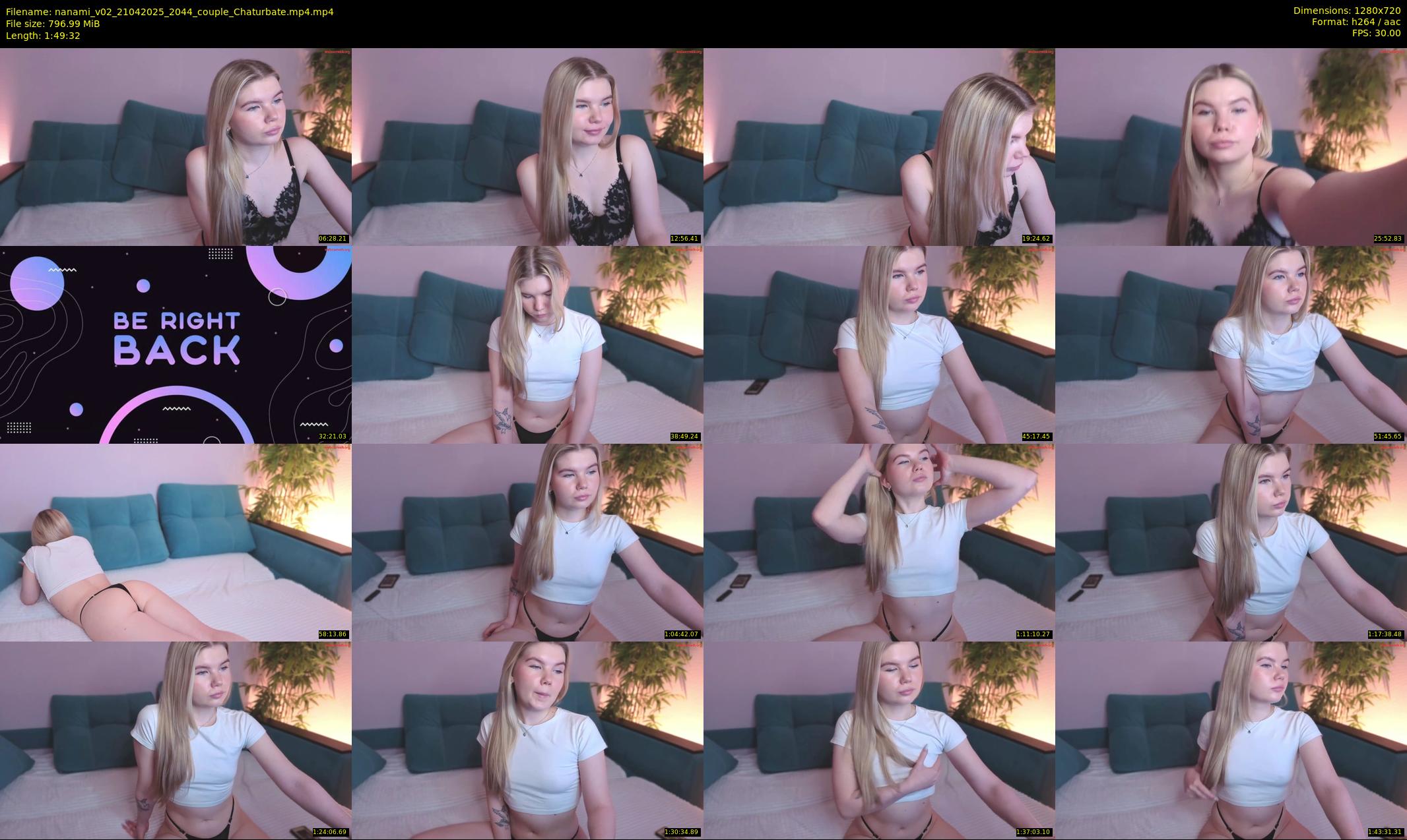 nanami_v02 — 110 minute Chaturbate couple cam show recording, 720p, Apr 21, 2025