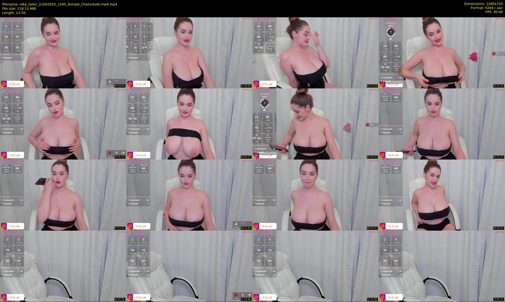 nika_tailor — 14 minute Chaturbate female cam show recording, 720p, Apr 21, 2025