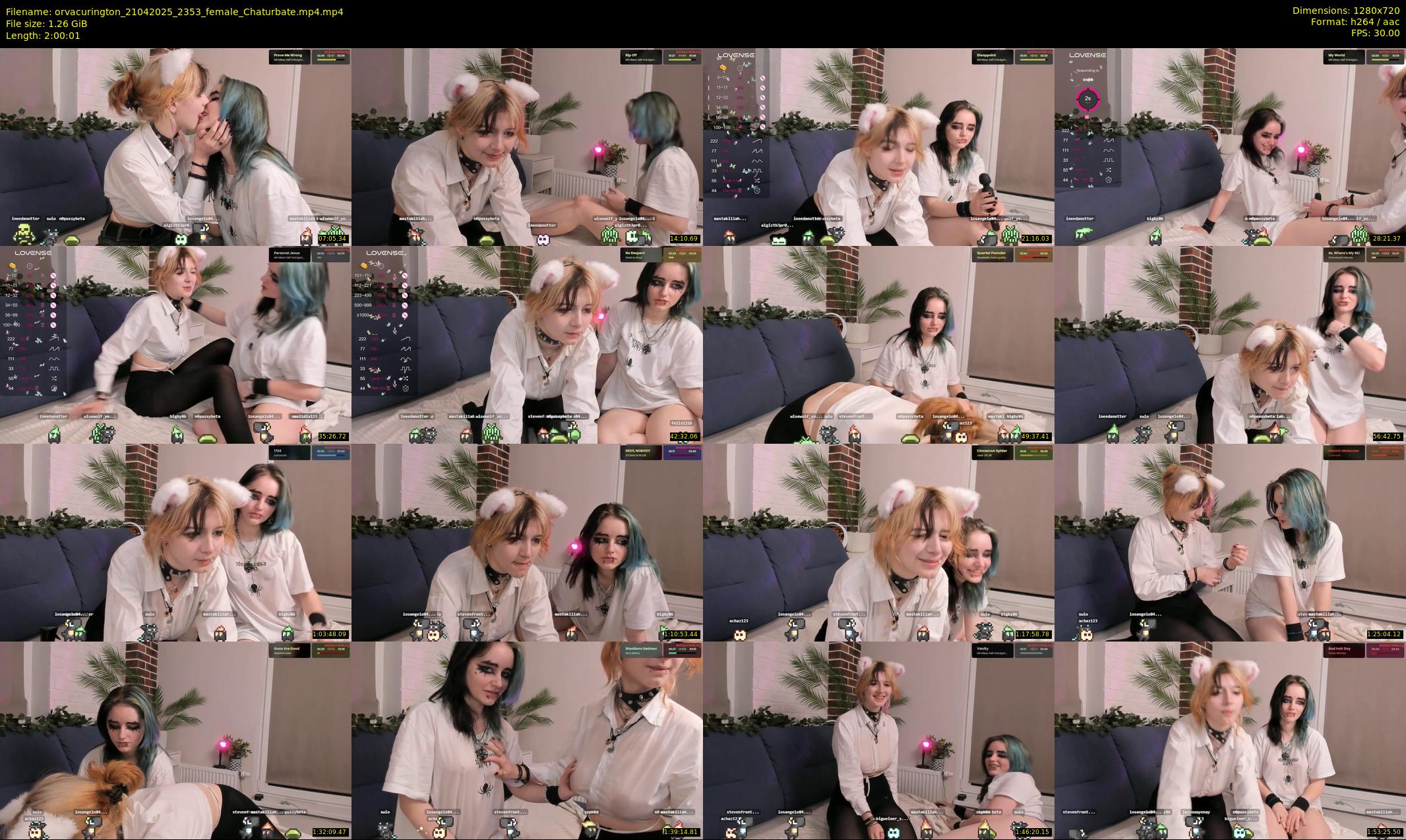 orvacurington — 121 minute Chaturbate female cam show recording, 720p, Apr 21, 2025