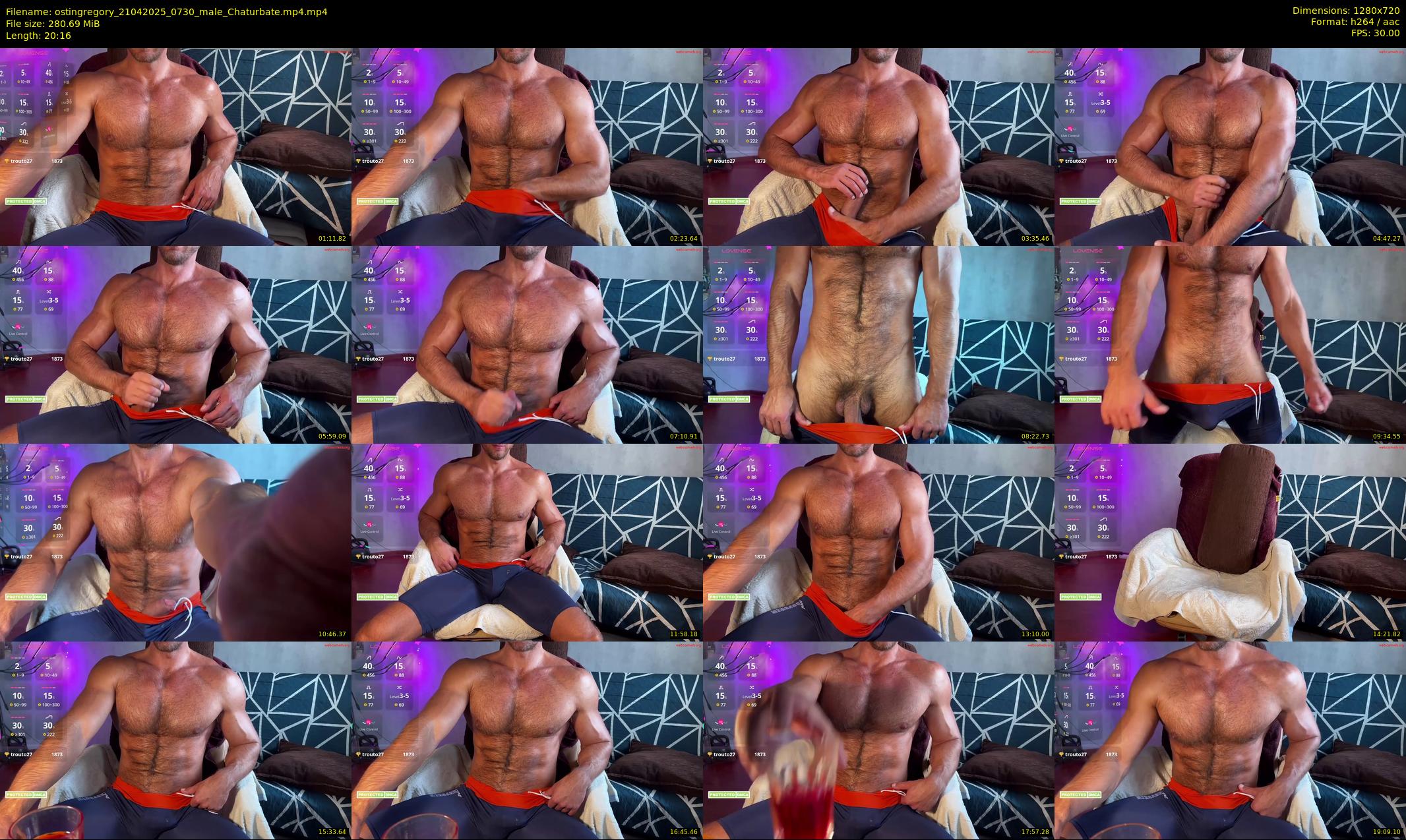 ostingregory — 21 minute Chaturbate male cam show recording, 720p, Apr 21, 2025