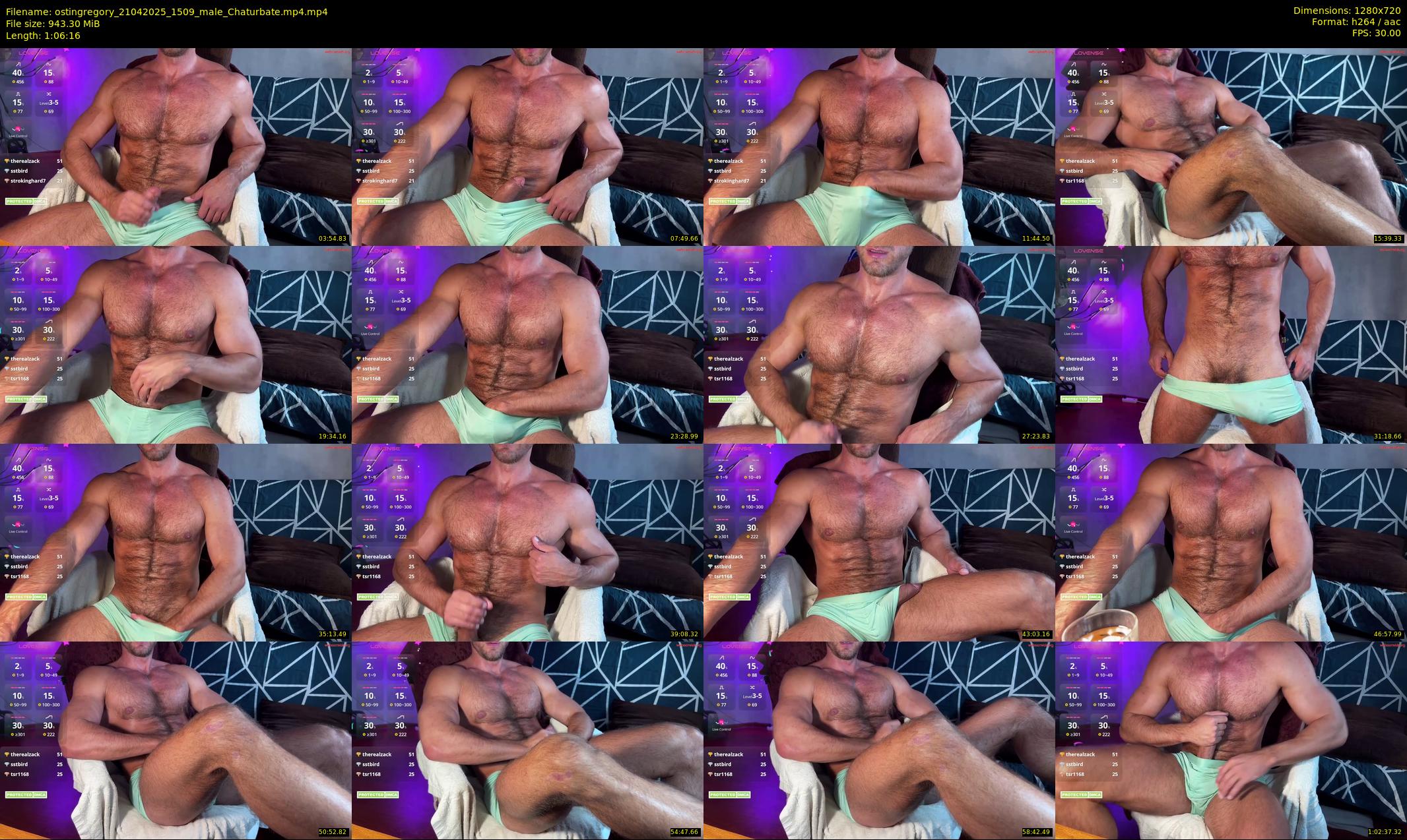 ostingregory — 67 minute Chaturbate male cam show recording, 720p, Apr 21, 2025