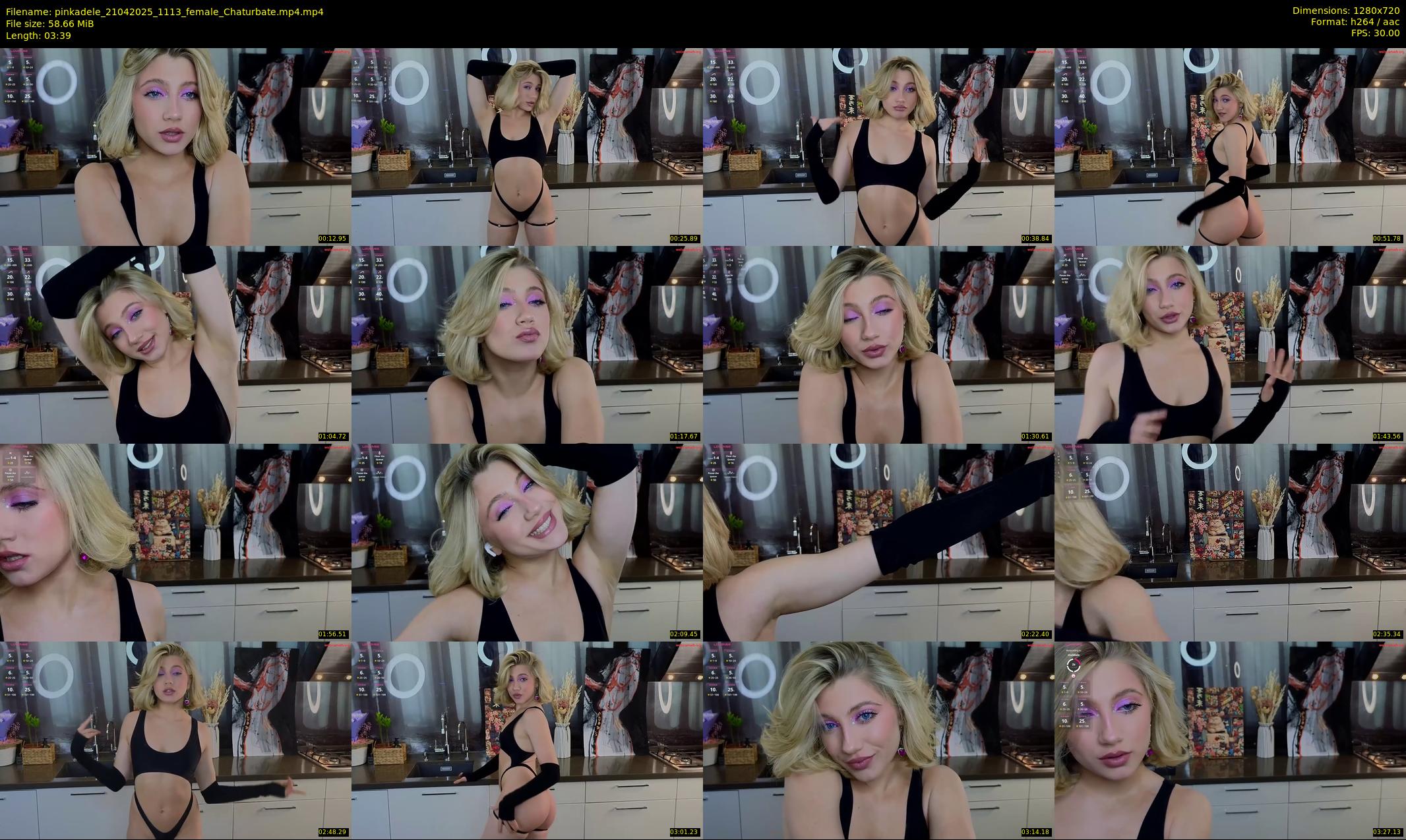 pinkadele — 4 minute Chaturbate female cam show recording, 720p, Apr 21, 2025