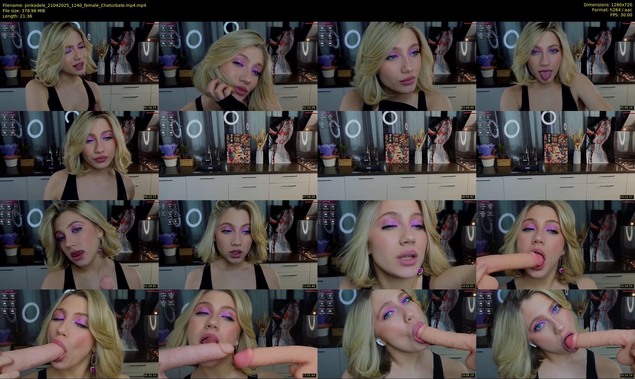 pinkadele — 22 minute Chaturbate female cam show recording, 720p, Apr 21, 2025