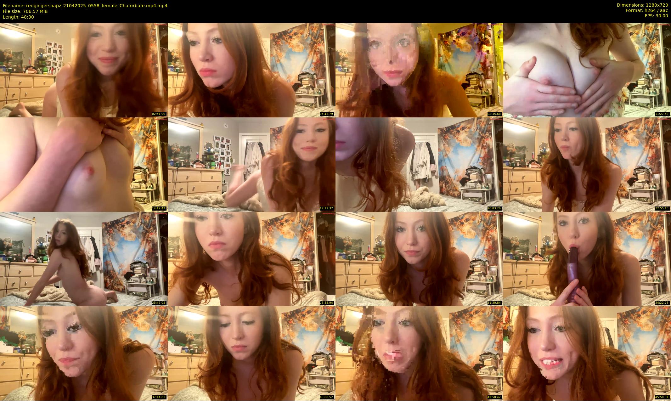 redgingersnapz — 49 minute Chaturbate female cam show recording, 720p, Apr 21, 2025