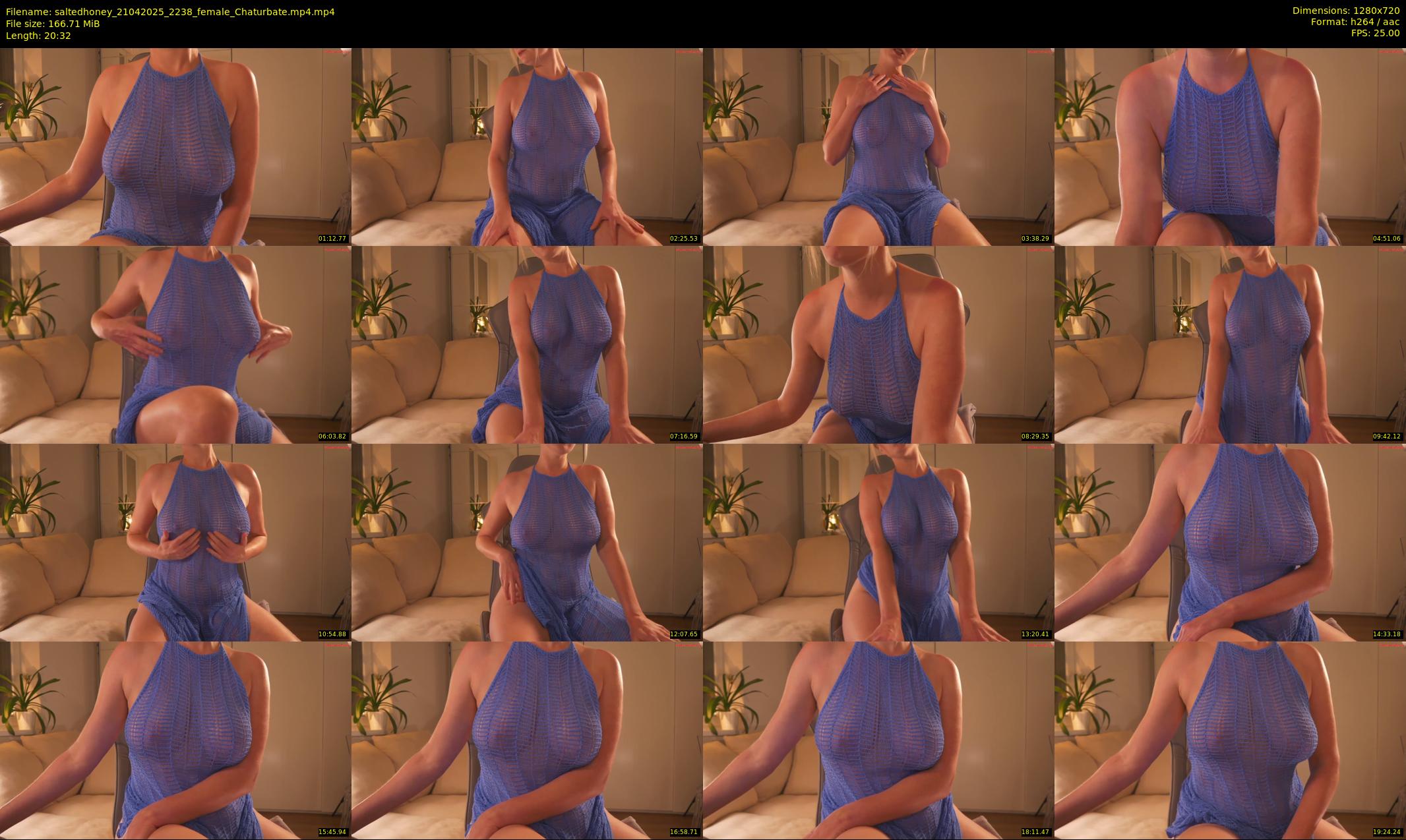 saltedhoney — 21 minute Chaturbate female cam show recording, 720p, Apr 21, 2025