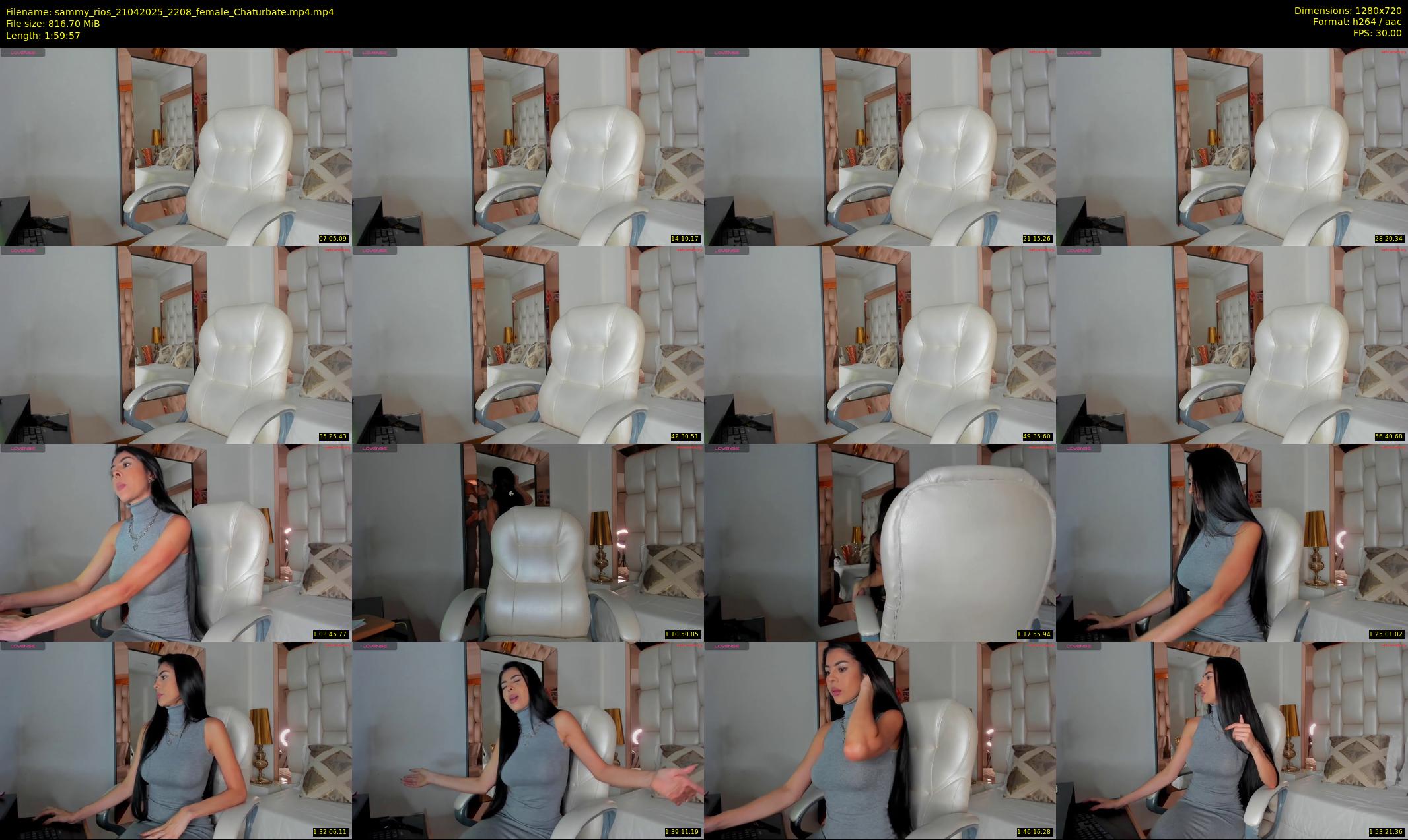 sammy_rios — 120 minute Chaturbate female cam show recording, 720p, Apr 21, 2025