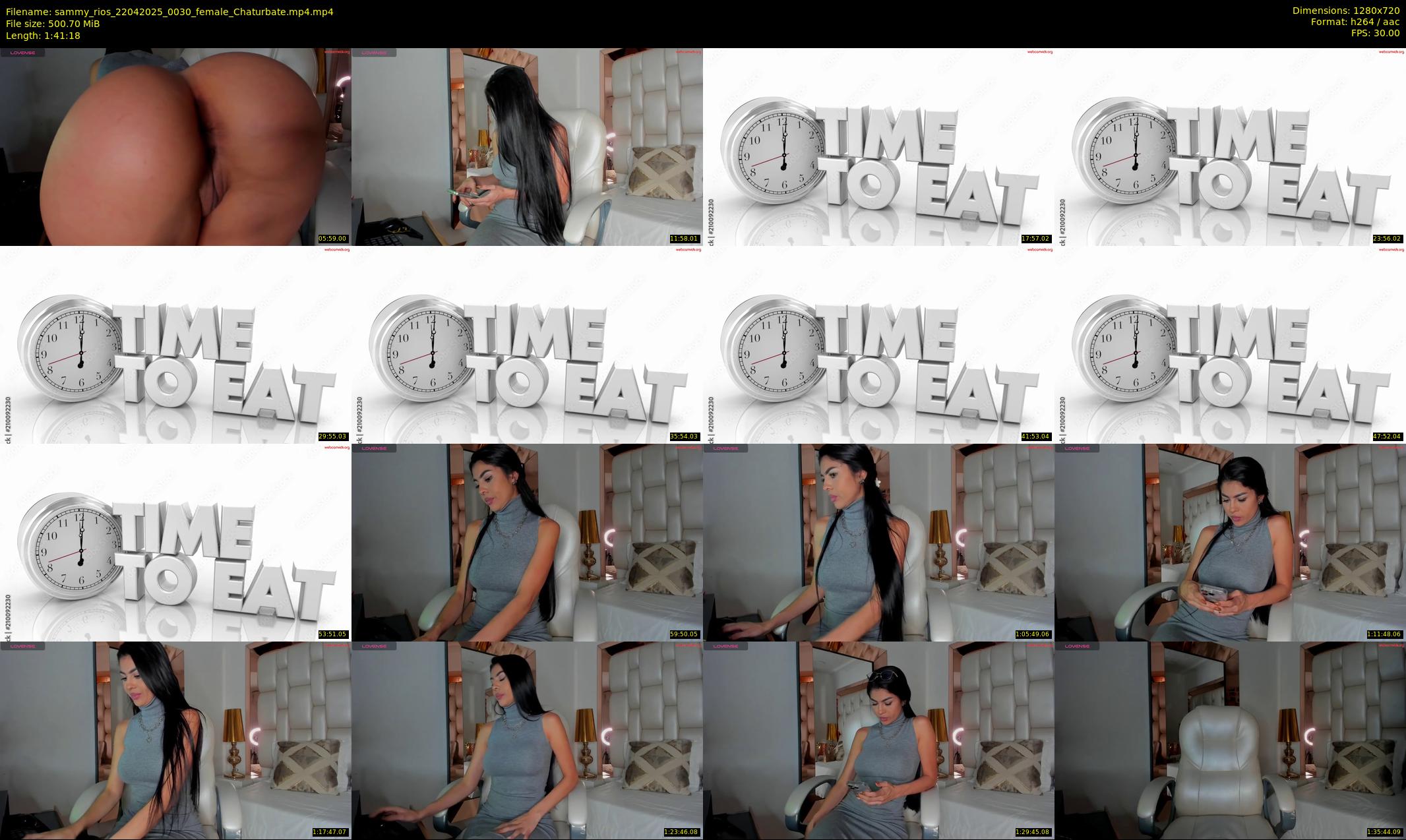sammy_rios — 102 minute Chaturbate female cam show recording, 720p, Apr 22, 2025