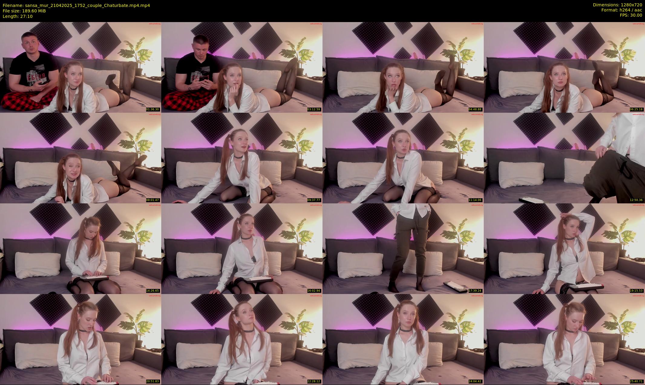 sansa_mur — 28 minute Chaturbate female cam show recording, 720p, Apr 21, 2025