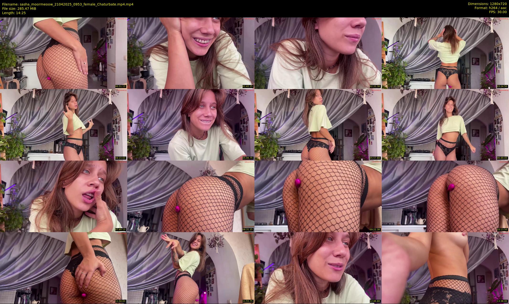 sasha_moormeoow — 15 minute Chaturbate female cam show recording, 720p, Apr 21, 2025