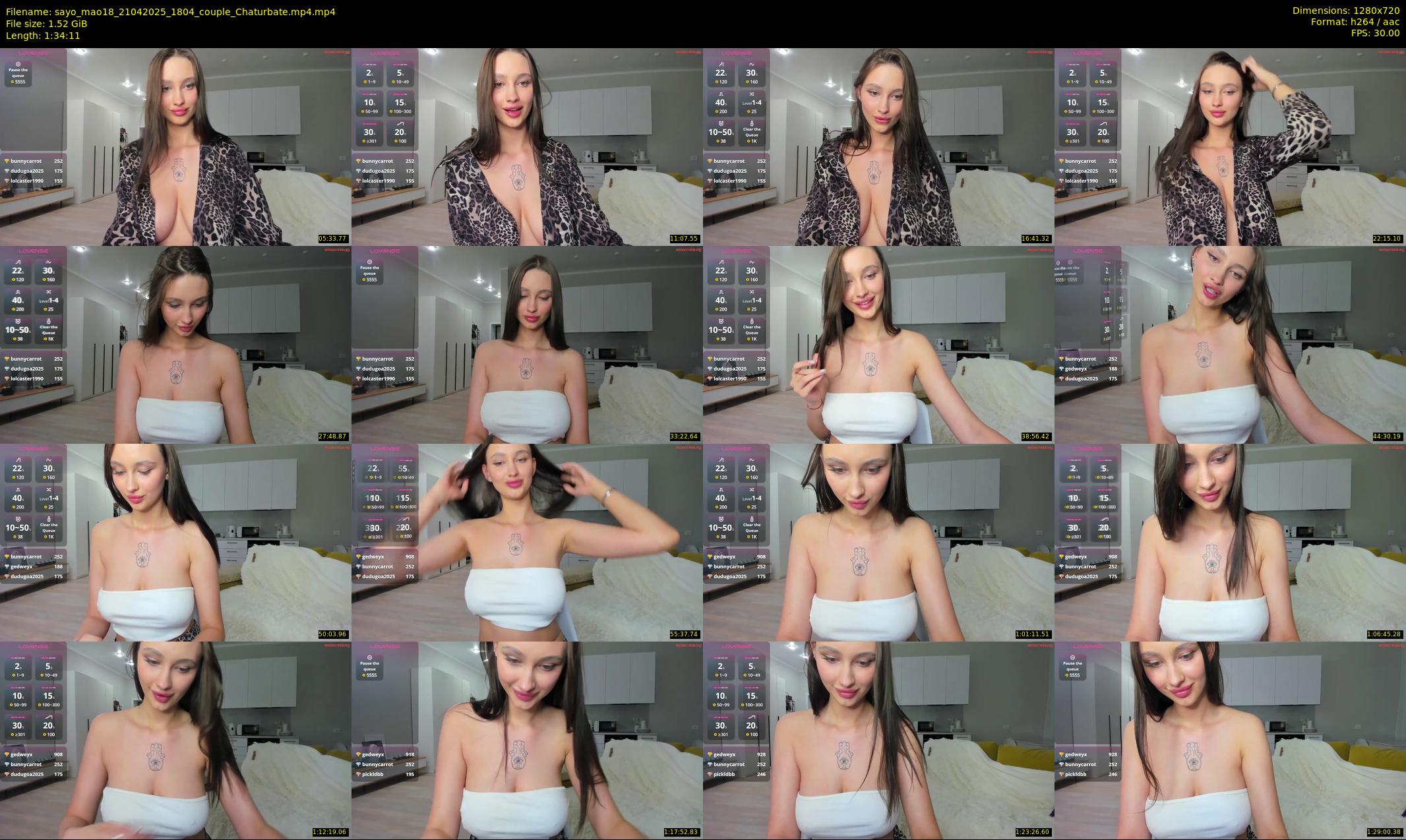 sayo_mao18 — 95 minute Chaturbate couple cam show recording, 720p, Apr 21, 2025