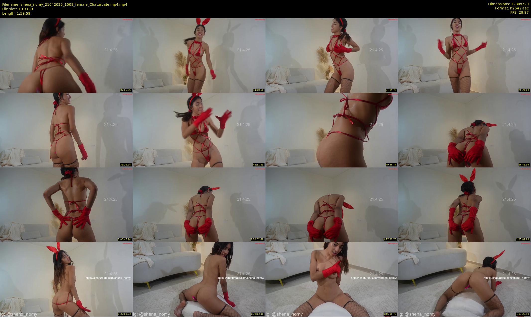shena_nomy — 120 minute Chaturbate female cam show recording, 720p, Apr 21, 2025