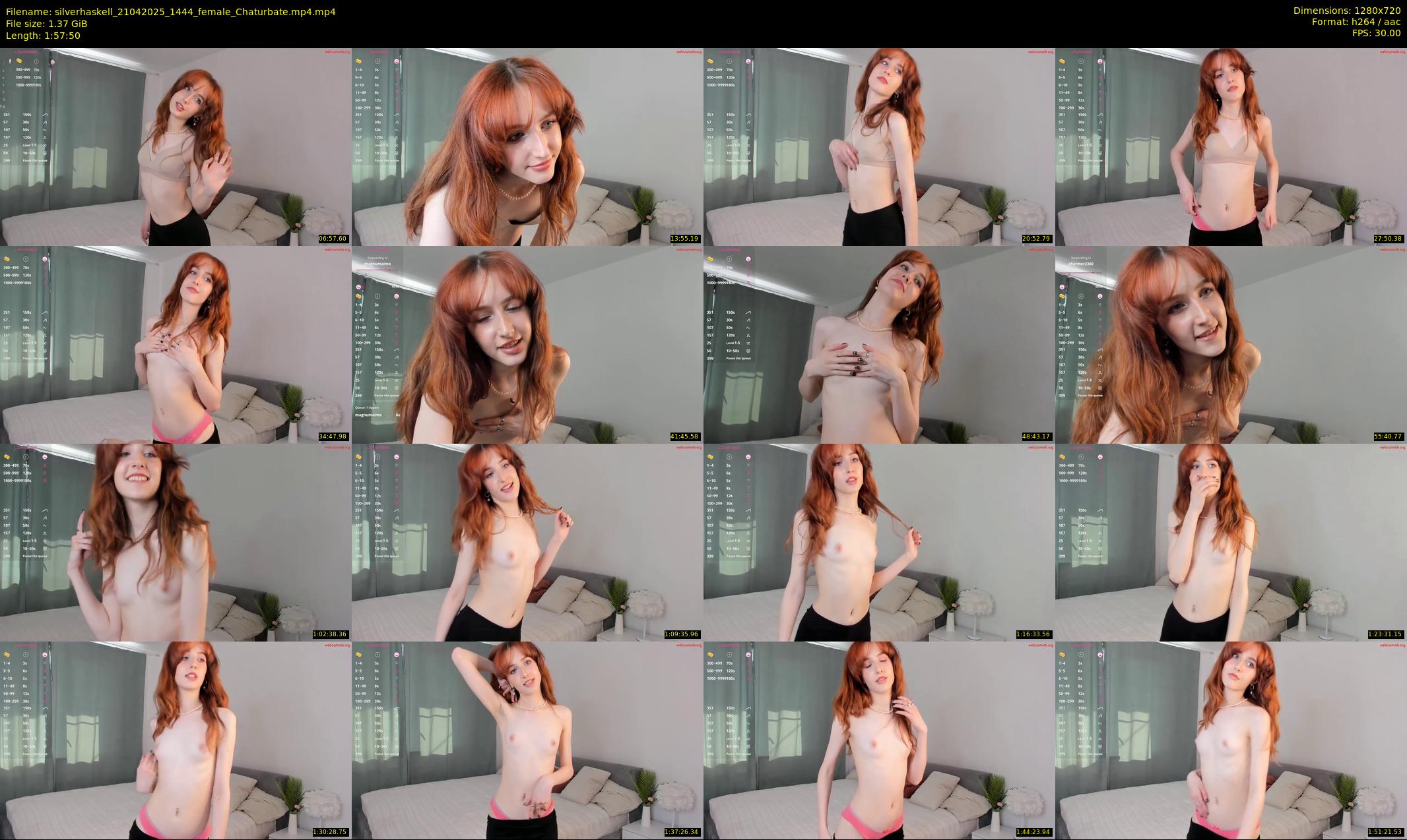 silverhaskell — 118 minute Chaturbate female cam show recording, 720p, Apr 21, 2025