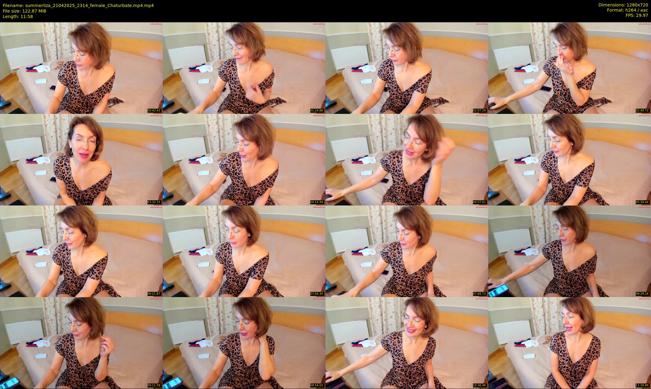 summerliza — 12 minute Chaturbate female cam show recording, 720p, Apr 21, 2025