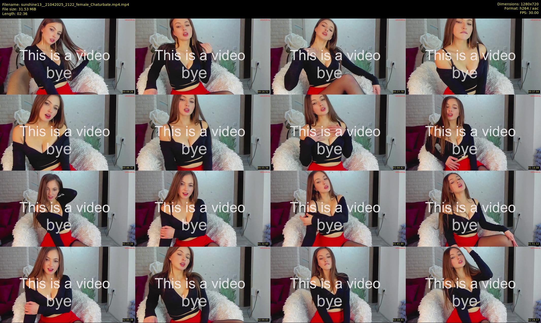 sunshine13_ — 3 minute Chaturbate female cam show recording, 720p, Apr 21, 2025