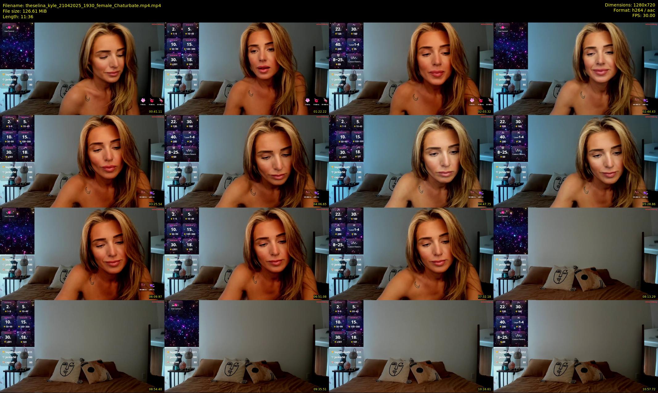 theselina_kyle — 12 minute Chaturbate female cam show recording, 720p, Apr 21, 2025