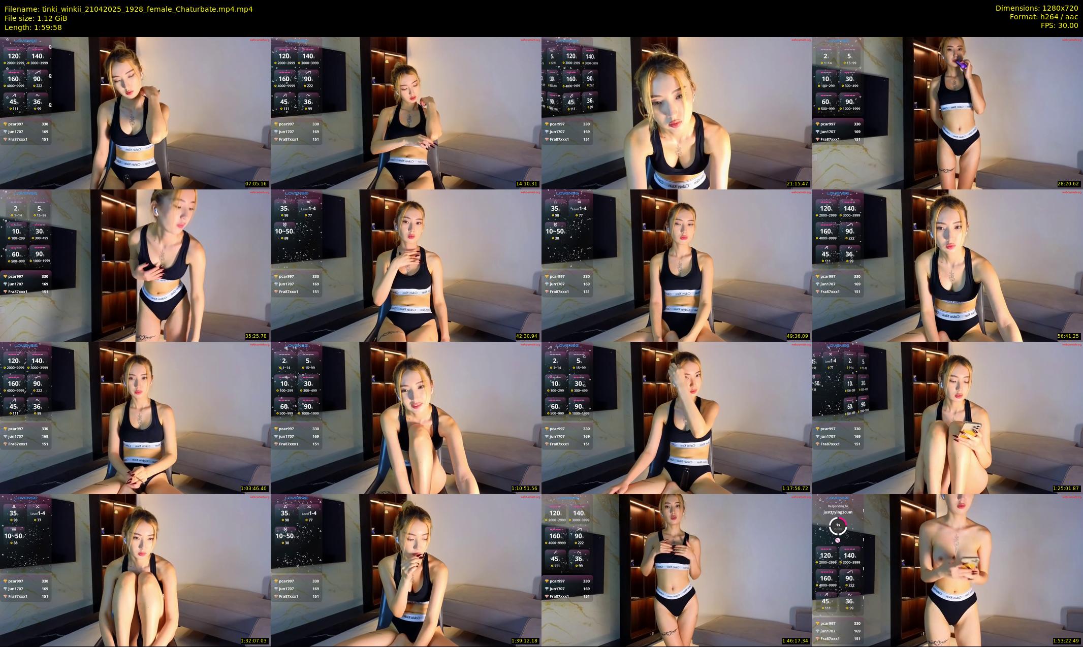 tinki_winkii — 120 minute Chaturbate female cam show recording, 720p, Apr 21, 2025