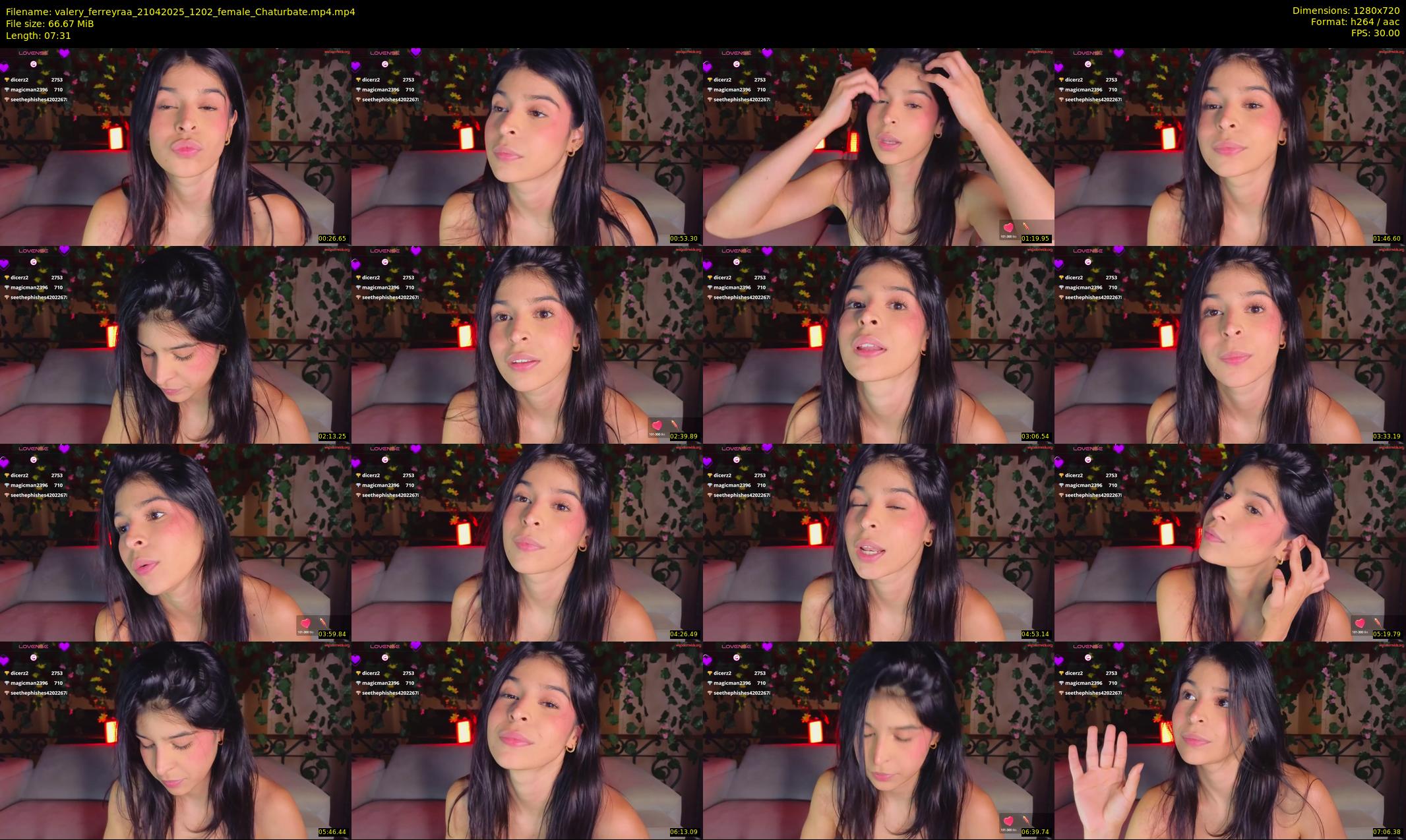 valery_ferreyraa — 8 minute Chaturbate female cam show recording, 720p, Apr 21, 2025