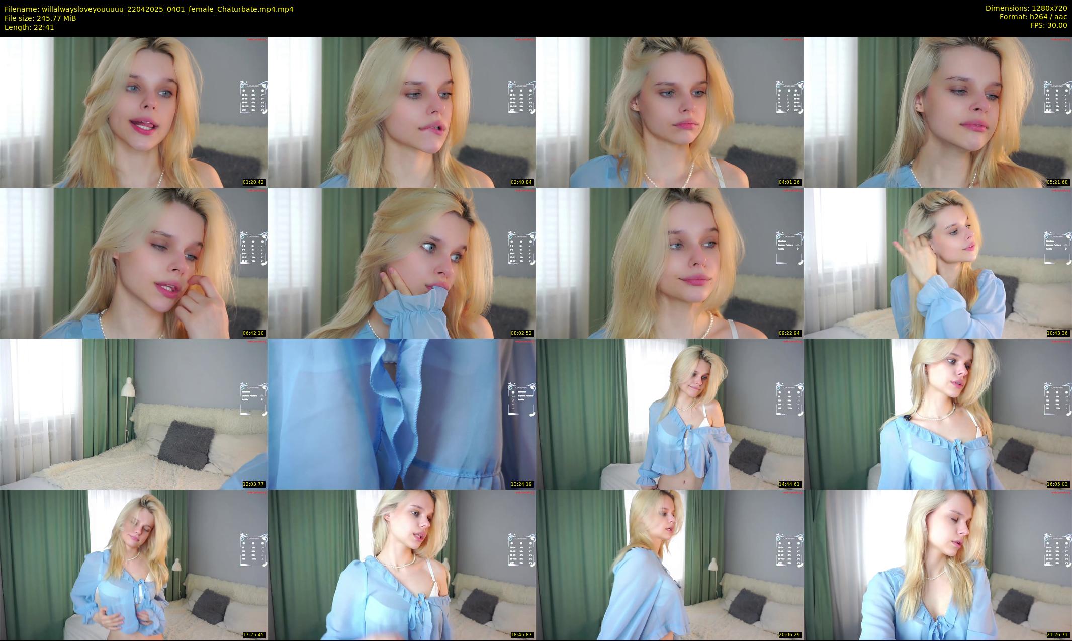 willalwaysloveyouuuuu — 23 minute Chaturbate female cam show recording, 720p, Apr 22, 2025