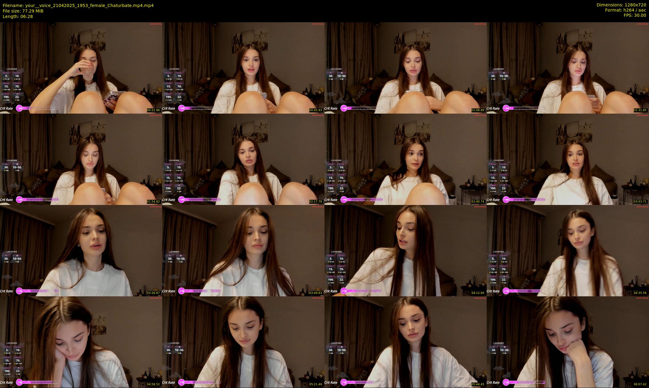 your__voice — 7 minute Chaturbate female cam show recording, 720p, Apr 21, 2025