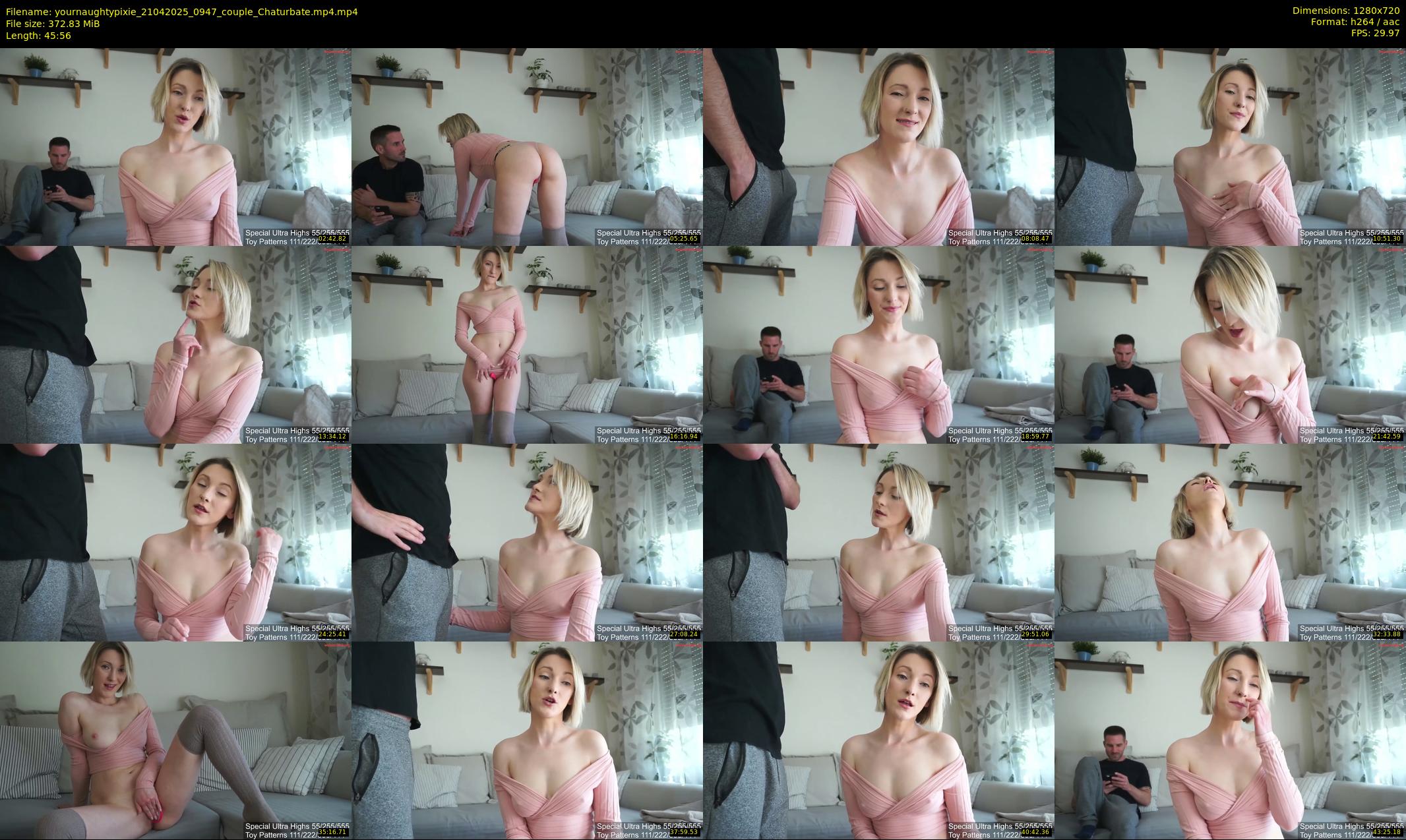 yournaughtypixie — 46 minute Chaturbate couple cam show recording, 720p, Apr 21, 2025