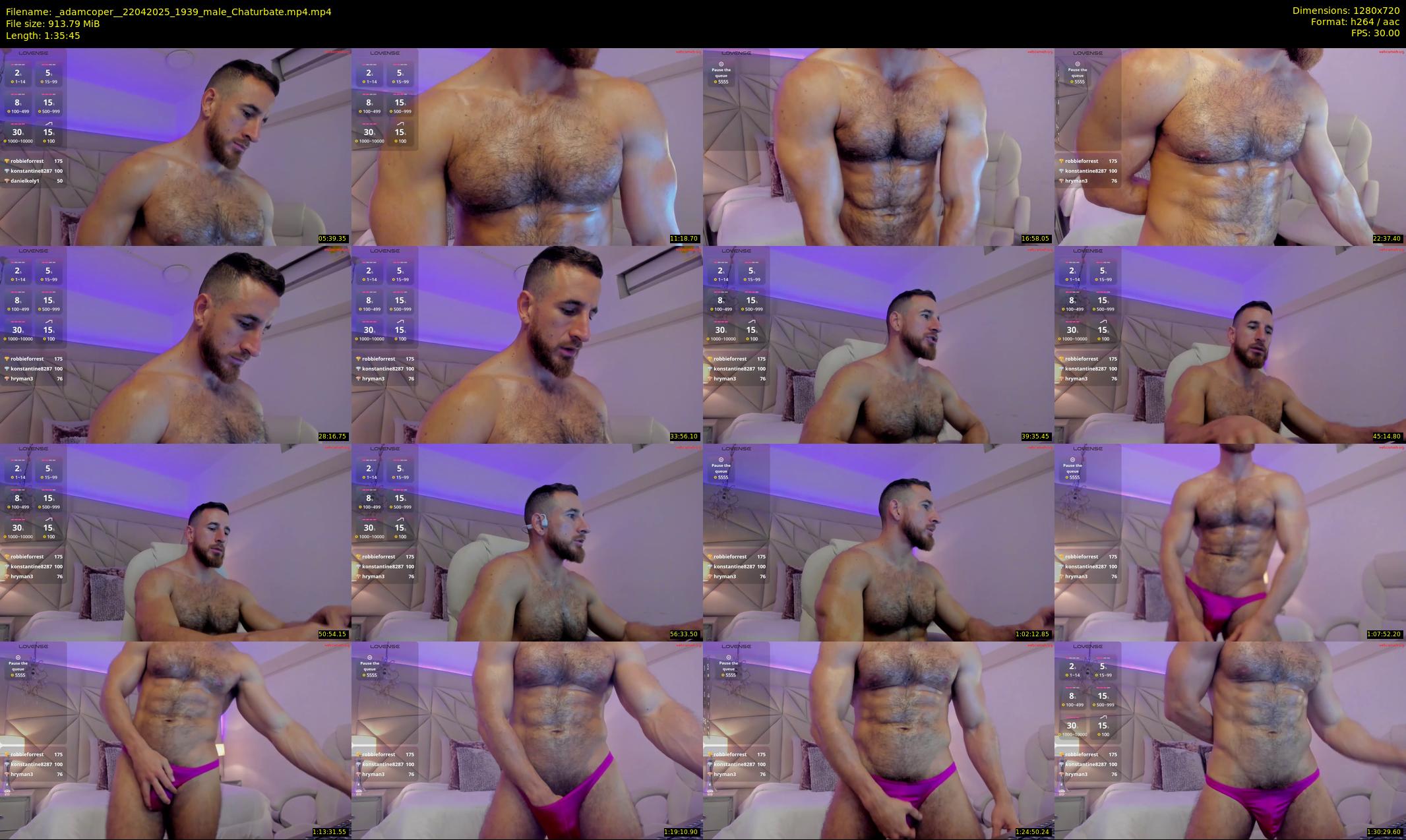 _adamcoper_ — 96 minute Chaturbate male cam show recording, 720p, Apr 22, 2025