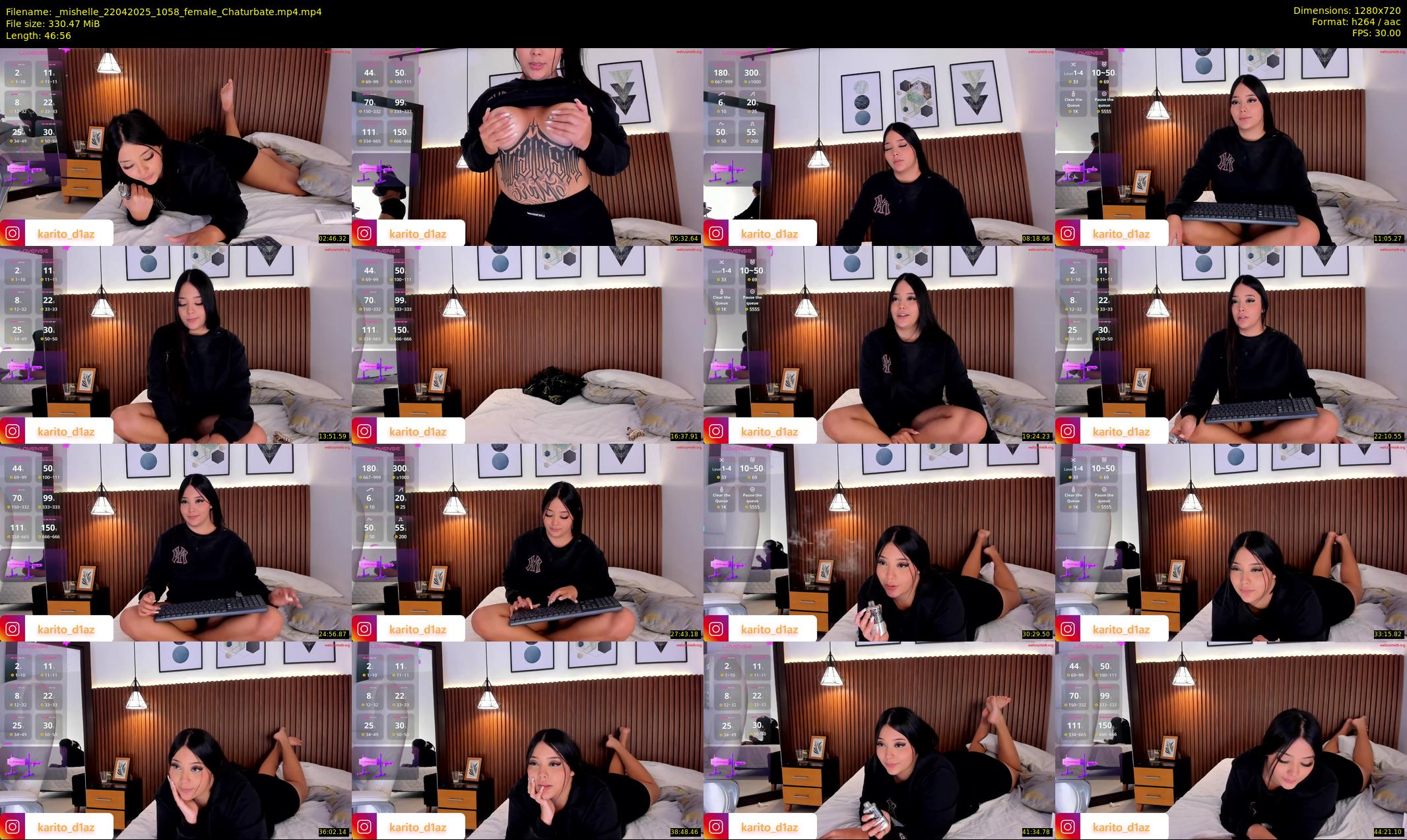 _mishelle — 47 minute Chaturbate female cam show recording, 720p, Apr 22, 2025
