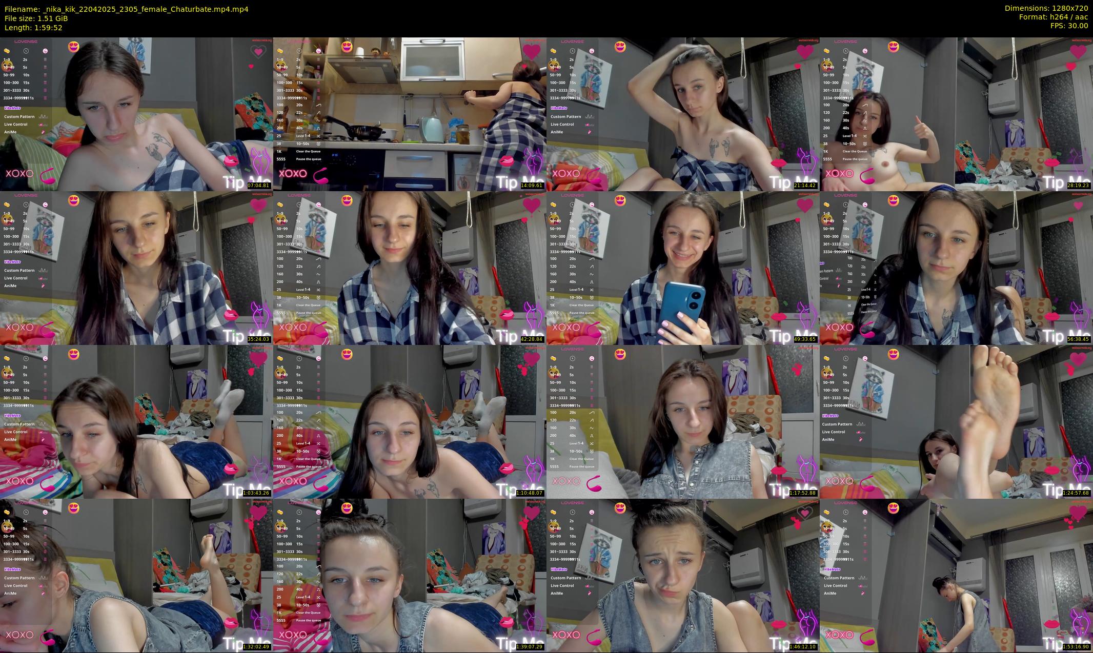 _nika_kik — 120 minute Chaturbate female cam show recording, 720p, Apr 22, 2025