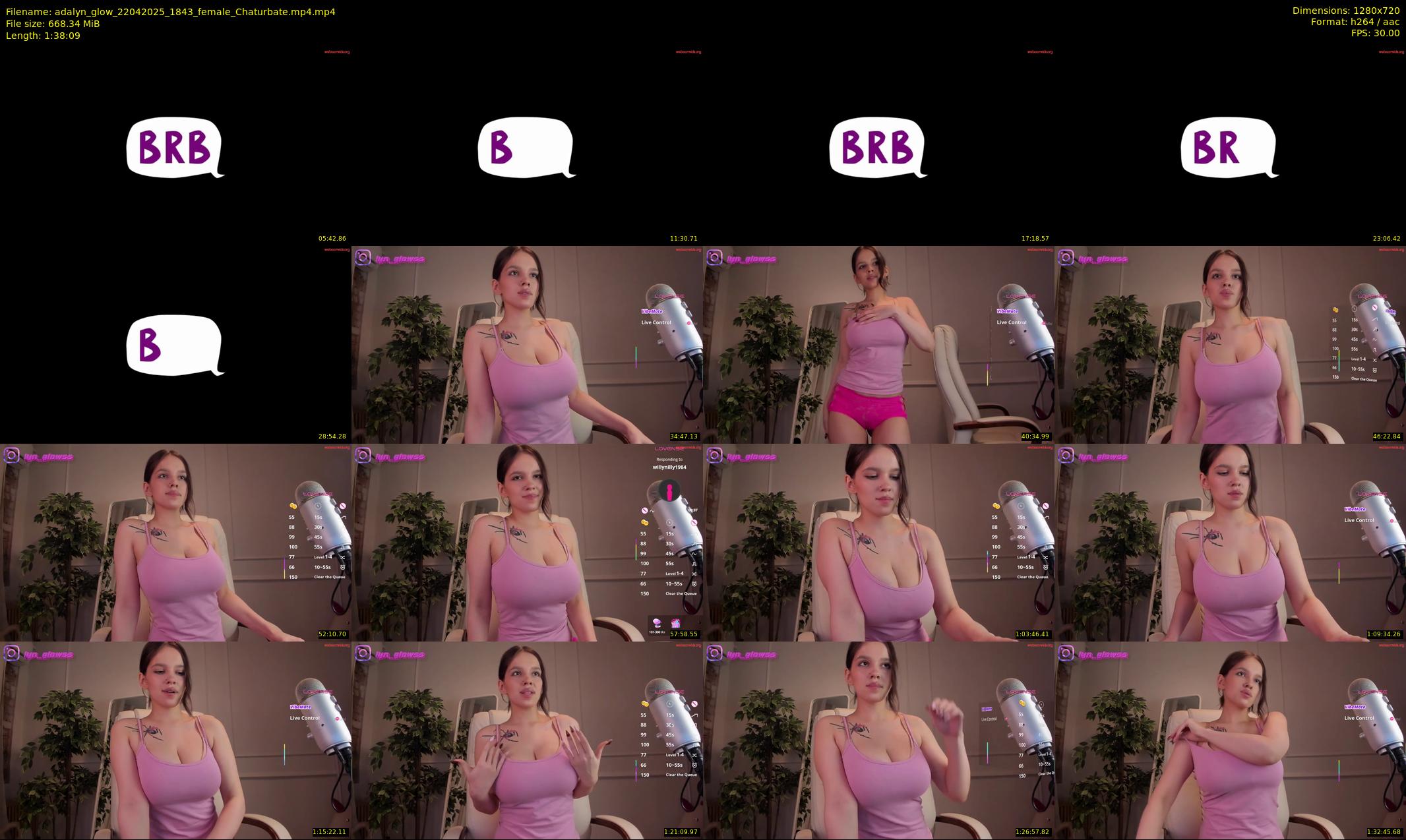 adalyn_glow — 99 minute Chaturbate female cam show recording, 720p, Apr 22, 2025