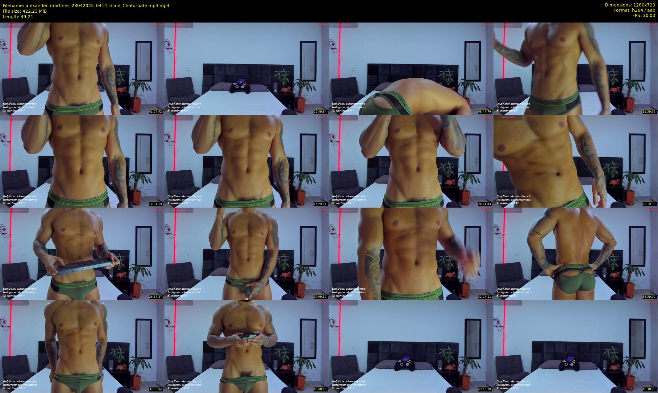 alexander_martines — 50 minute Chaturbate male cam show recording, 720p, Apr 23, 2025