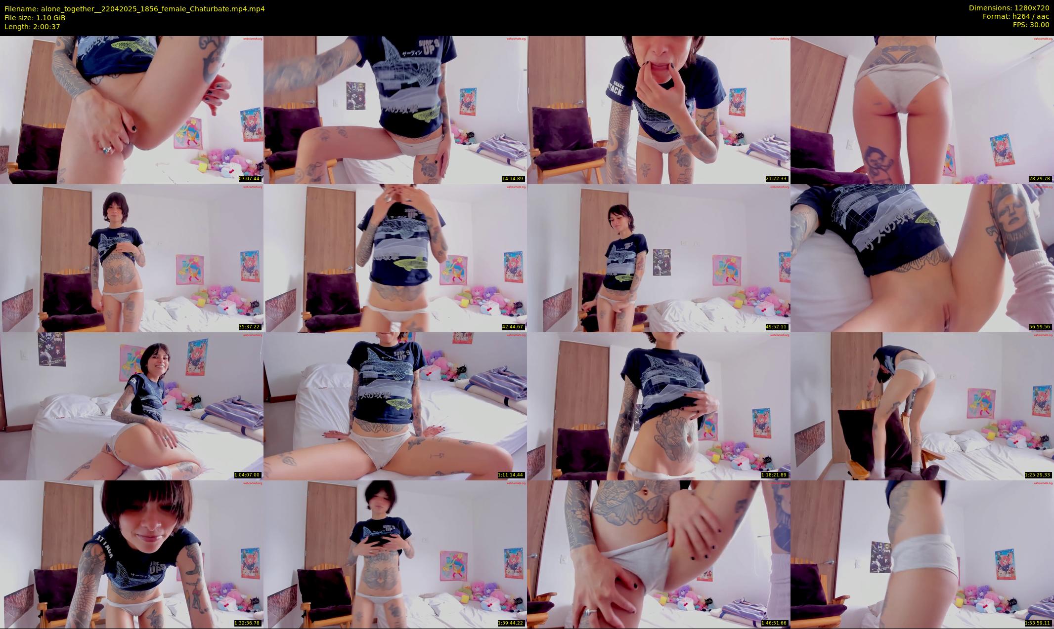 alone_together_ — 121 minute Chaturbate female cam show recording, 720p, Apr 22, 2025