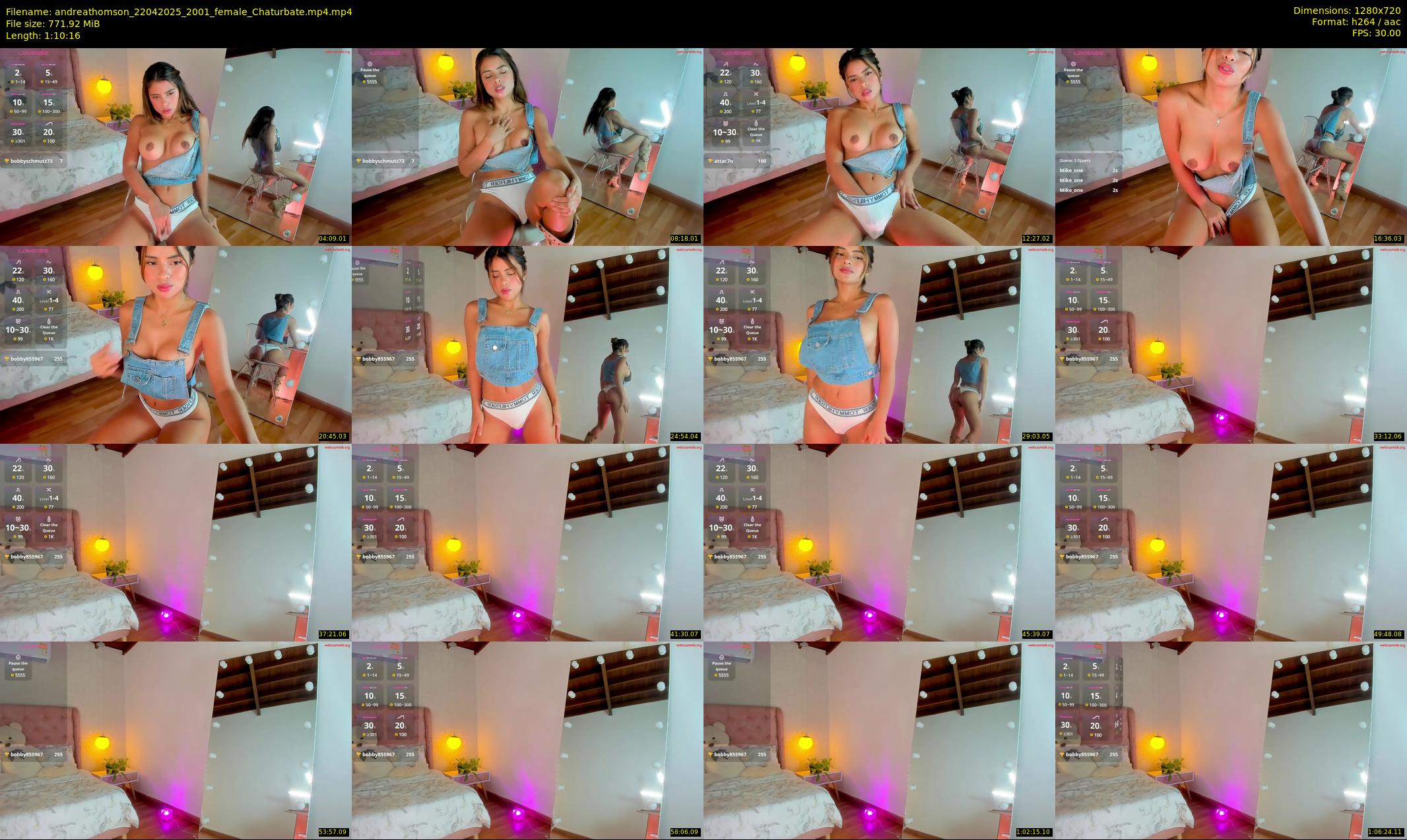 andreathomson — 71 minute Chaturbate female cam show recording, 720p, Apr 22, 2025