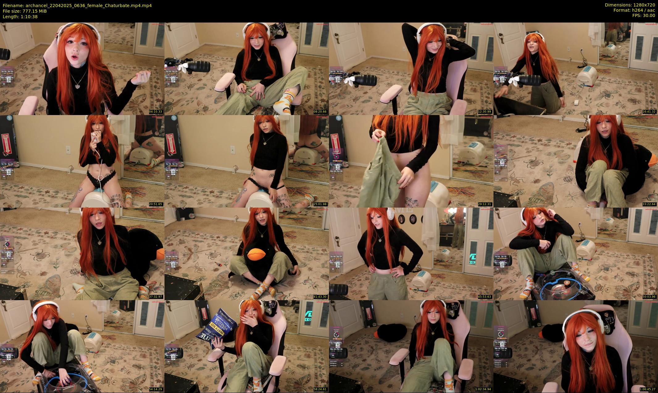 archancel — 71 minute Chaturbate female cam show recording, 720p, Apr 22, 2025