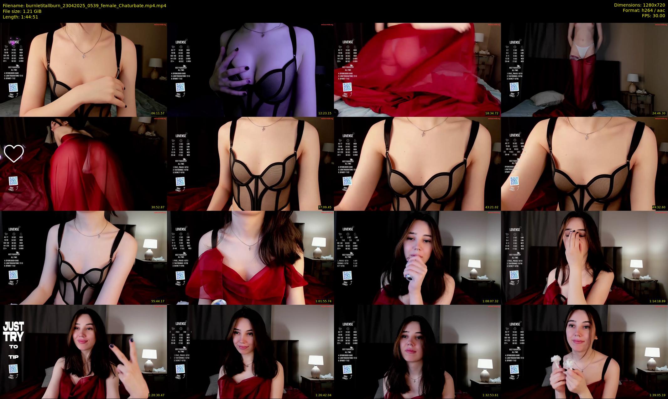 burnletitallburn — 105 minute Chaturbate female cam show recording, 720p, Apr 23, 2025
