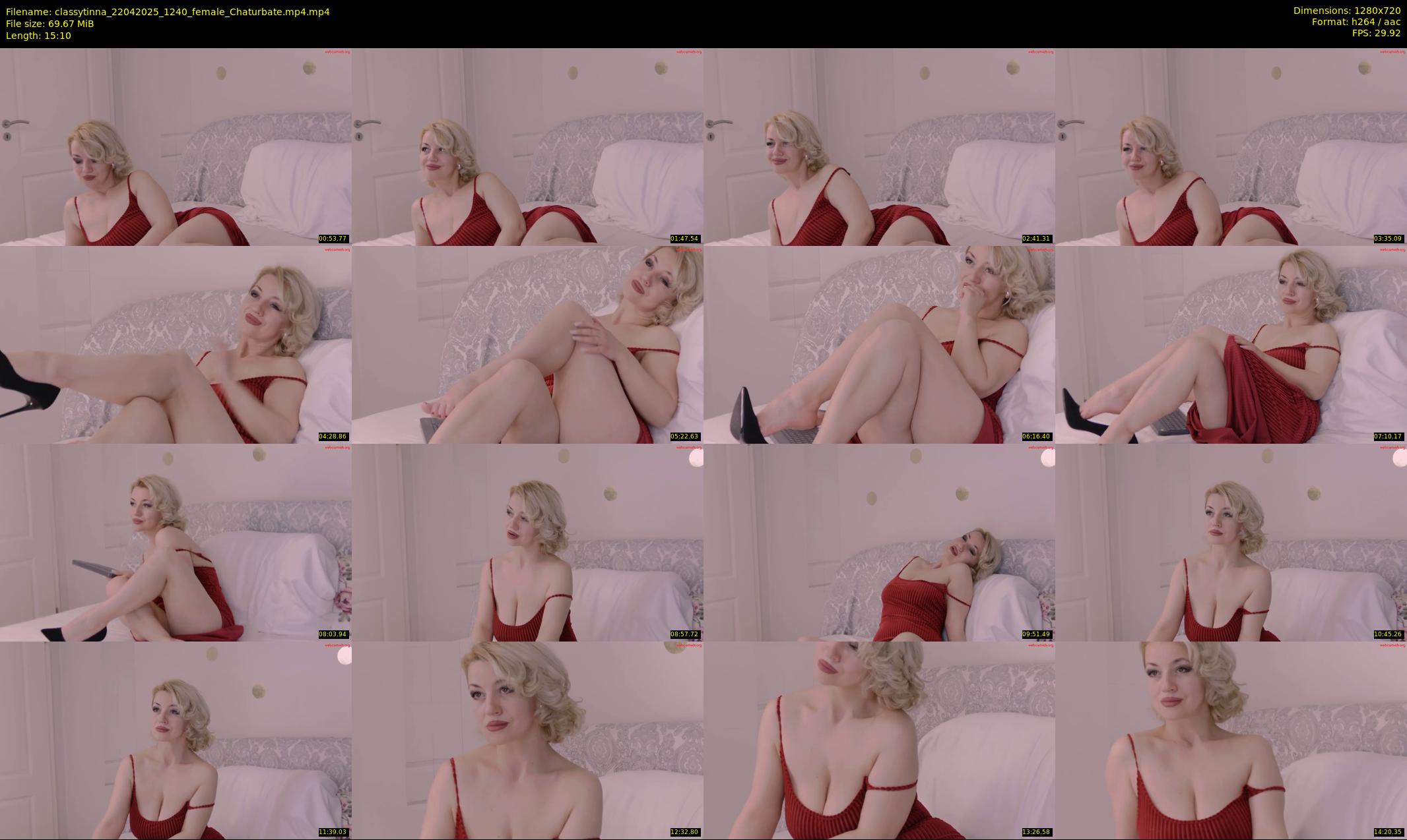 classytinna — 16 minute Chaturbate female cam show recording, 720p, Apr 22, 2025