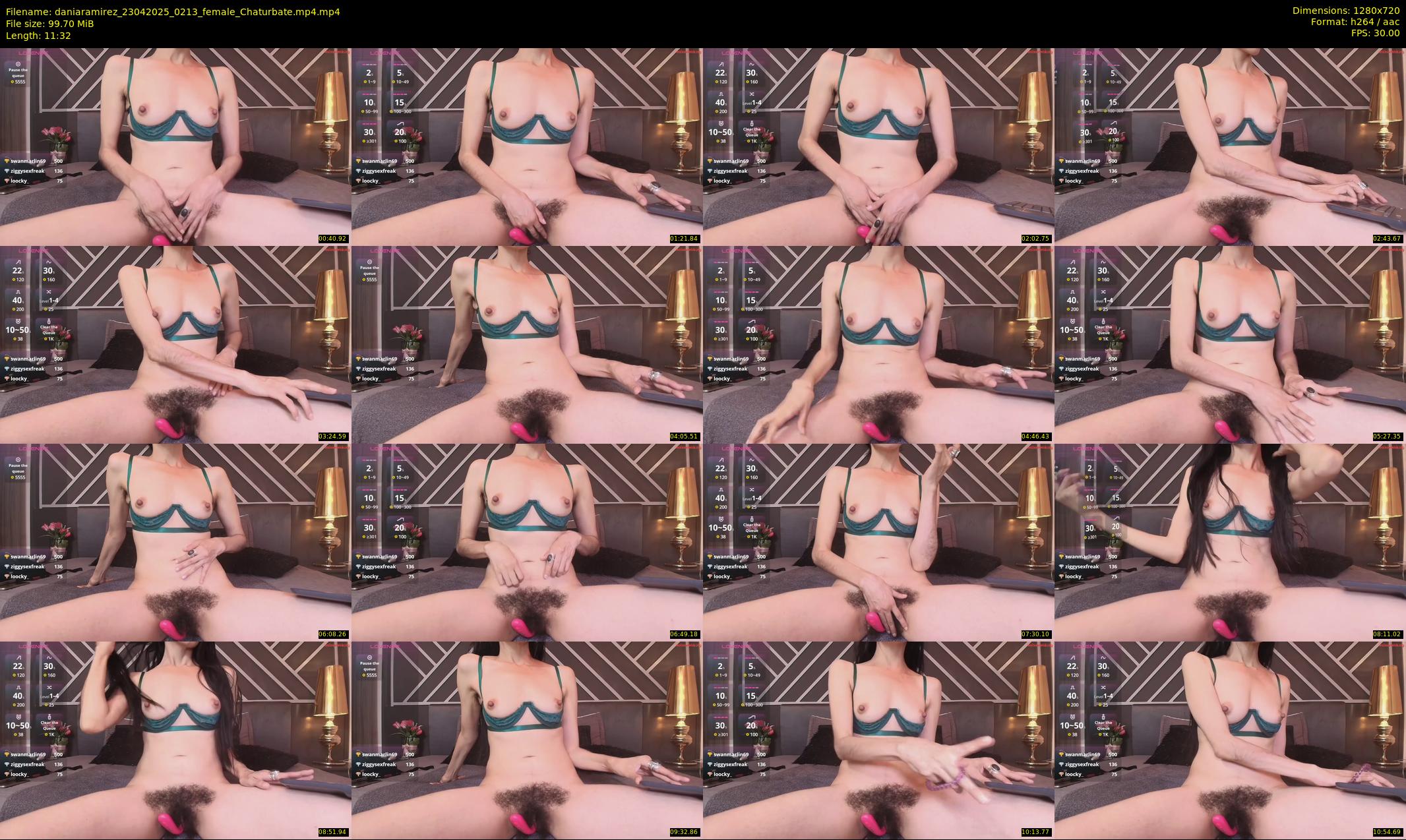 daniaramirez — 12 minute Chaturbate female cam show recording, 720p, Apr 23, 2025