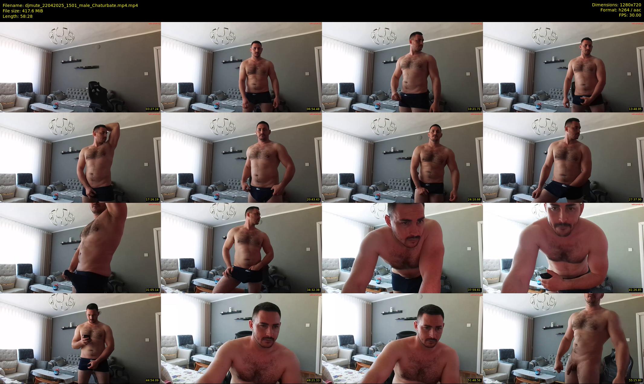 djmute — 59 minute Chaturbate male cam show recording, 720p, Apr 22, 2025