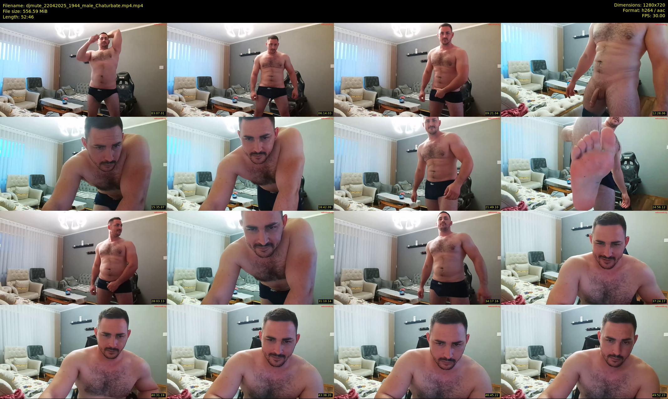 djmute — 53 minute Chaturbate male cam show recording, 720p, Apr 22, 2025