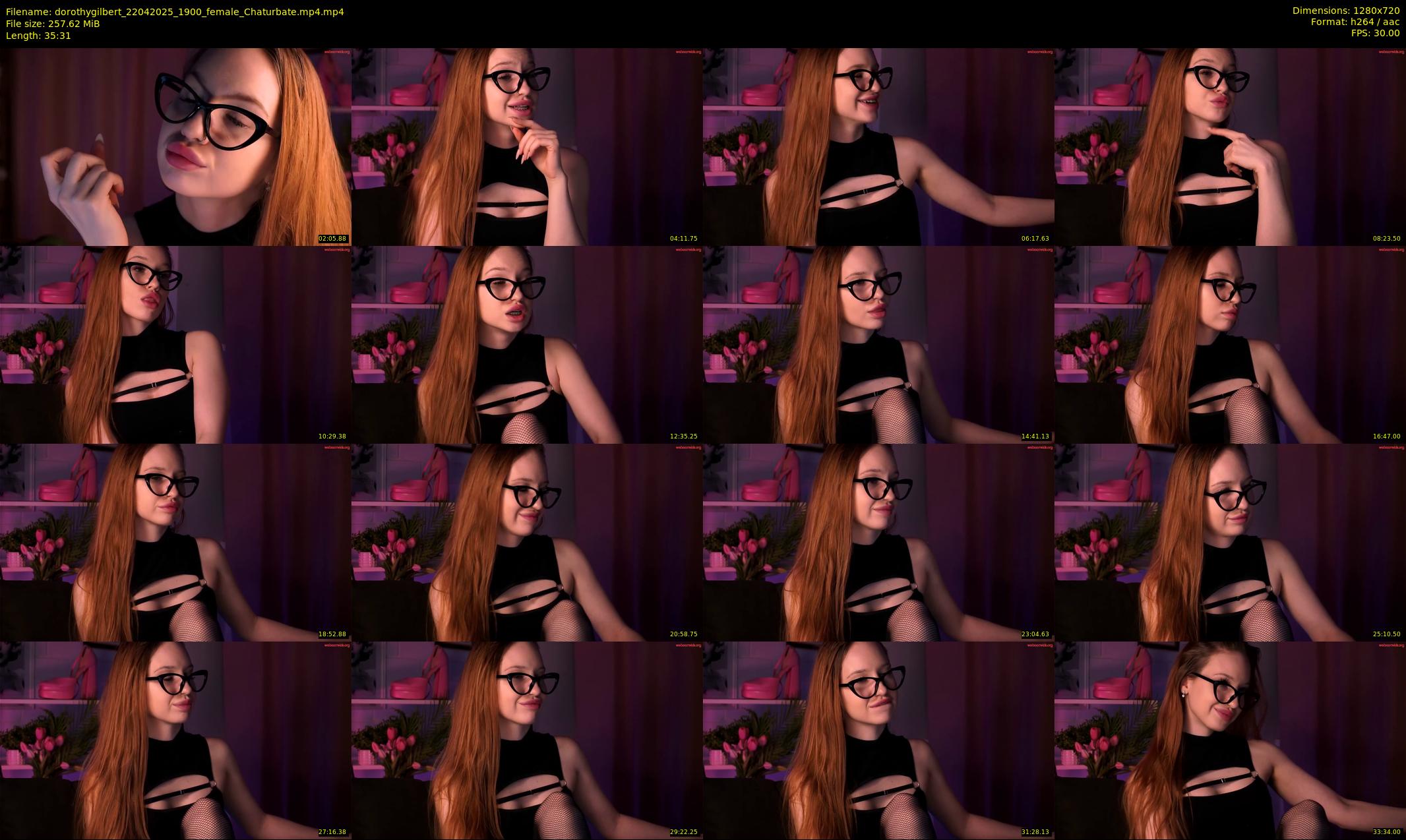 dorothygilbert — 36 minute Chaturbate female cam show recording, 720p, Apr 22, 2025
