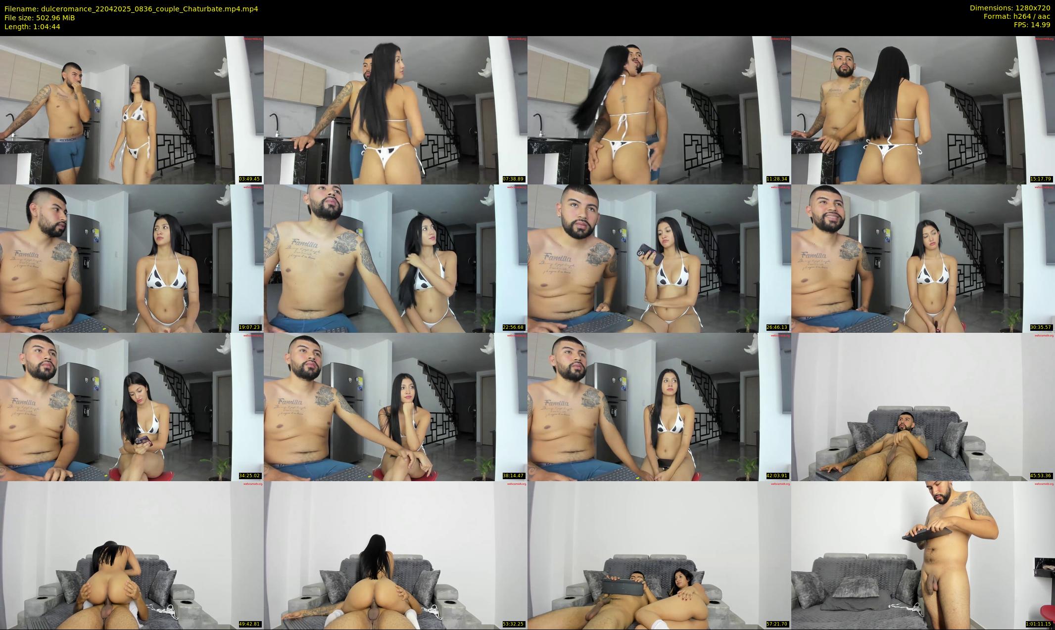 dulceromance — 65 minute Chaturbate couple cam show recording, 720p, Apr 22, 2025