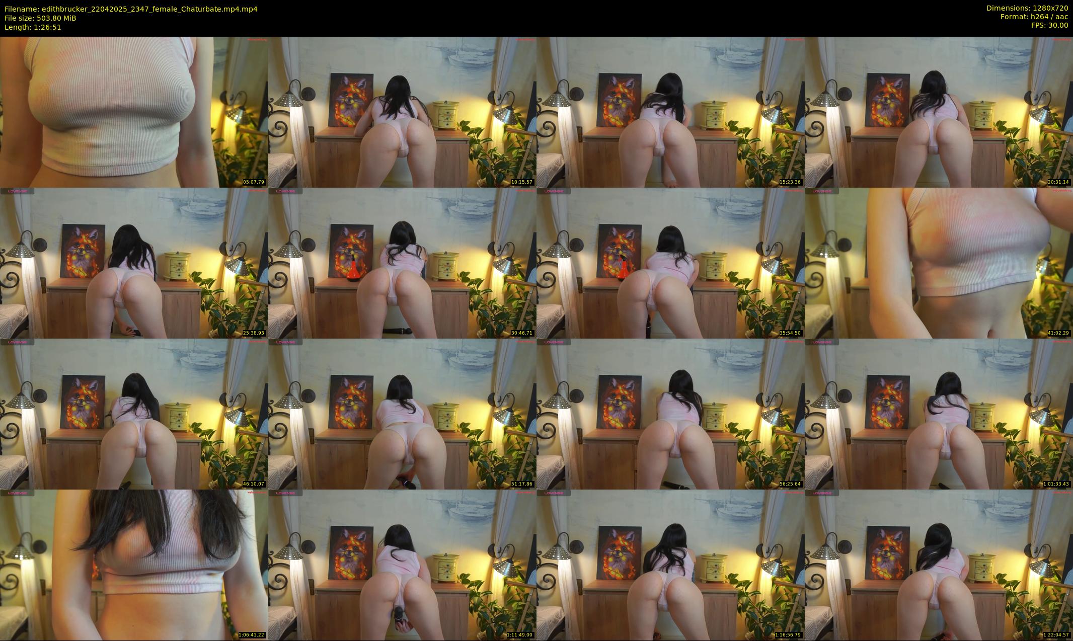 edithbrucker — 87 minute Chaturbate female cam show recording, 720p, Apr 22, 2025