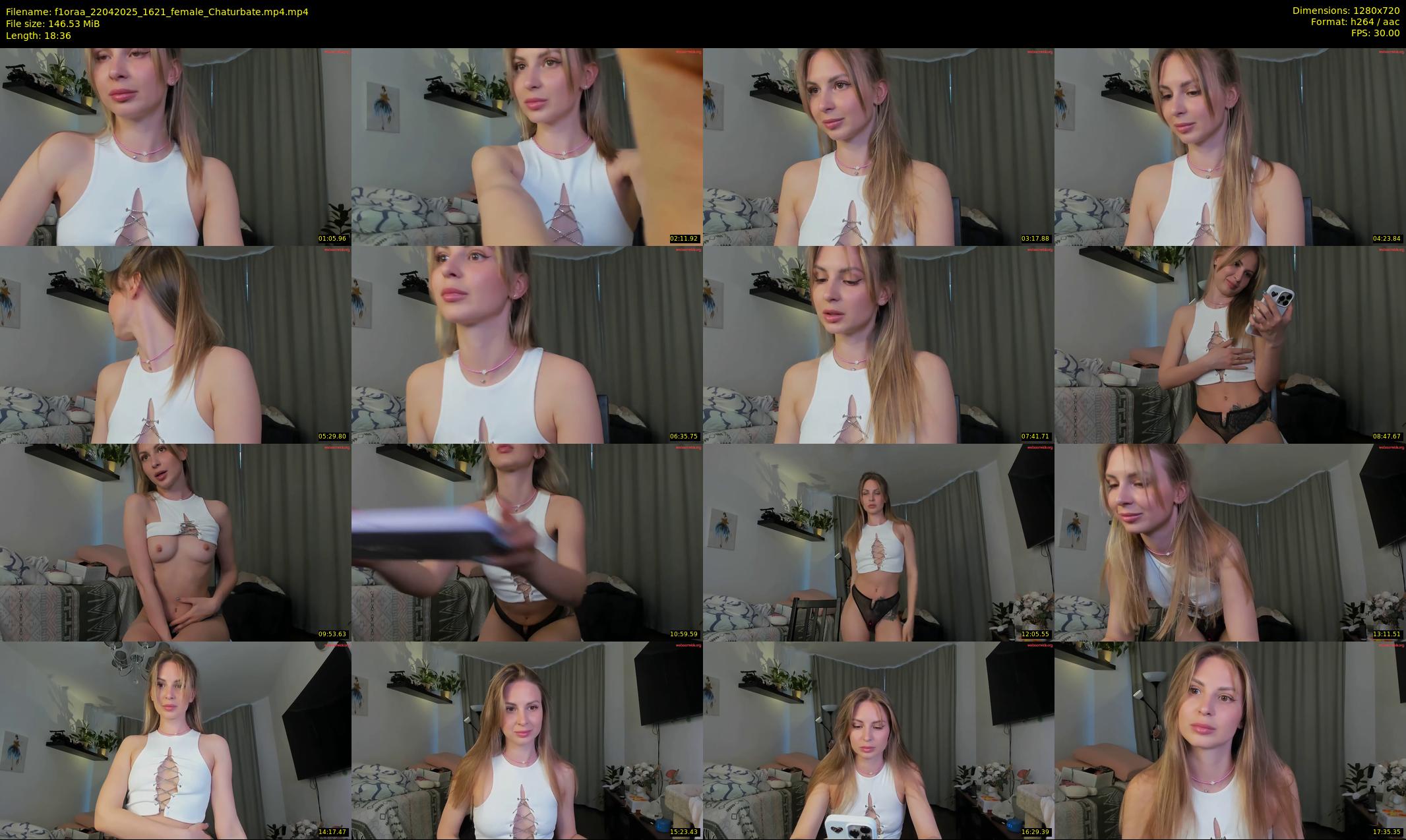 f1oraa — 19 minute Chaturbate female cam show recording, 720p, Apr 22, 2025
