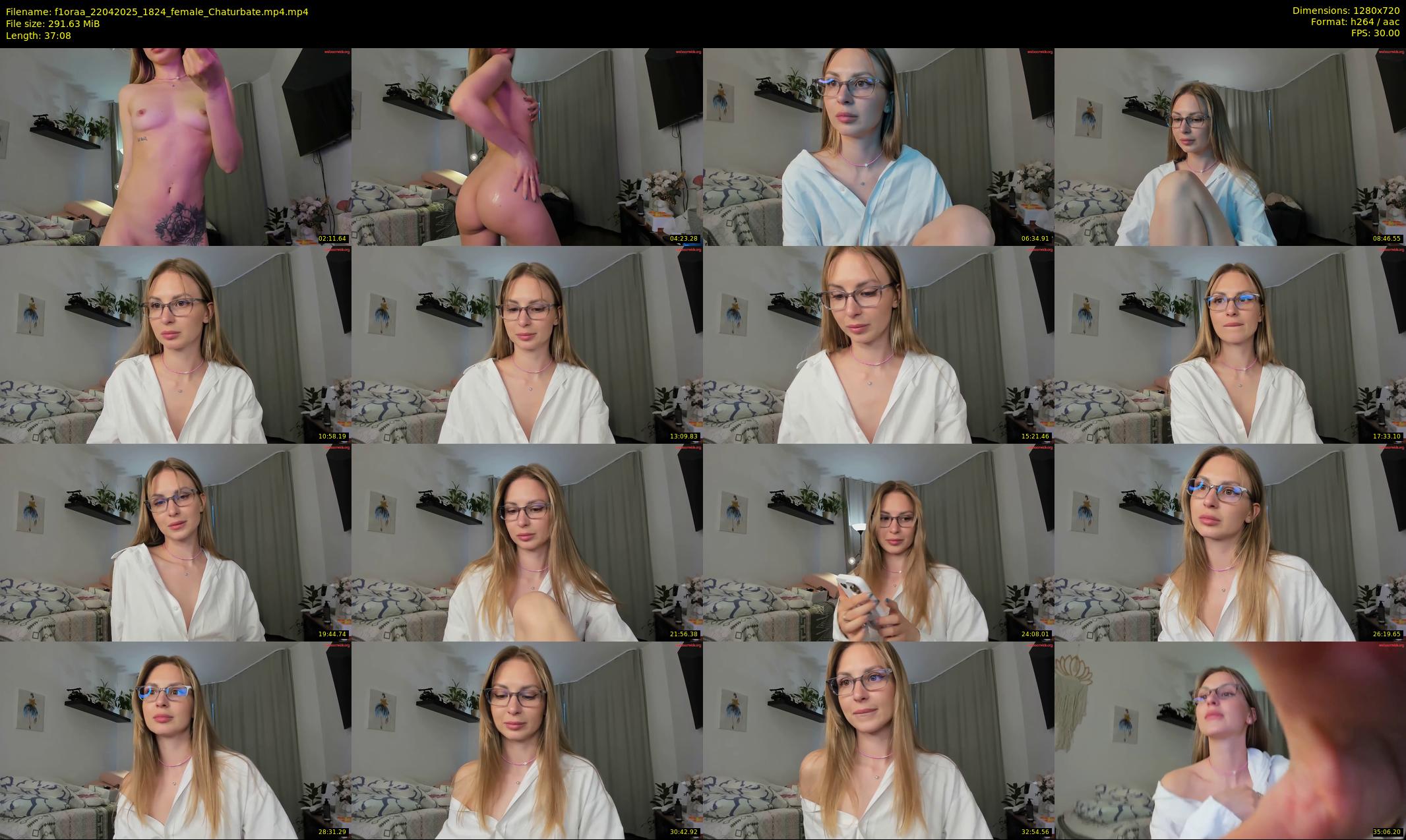 f1oraa — 38 minute Chaturbate female cam show recording, 720p, Apr 22, 2025
